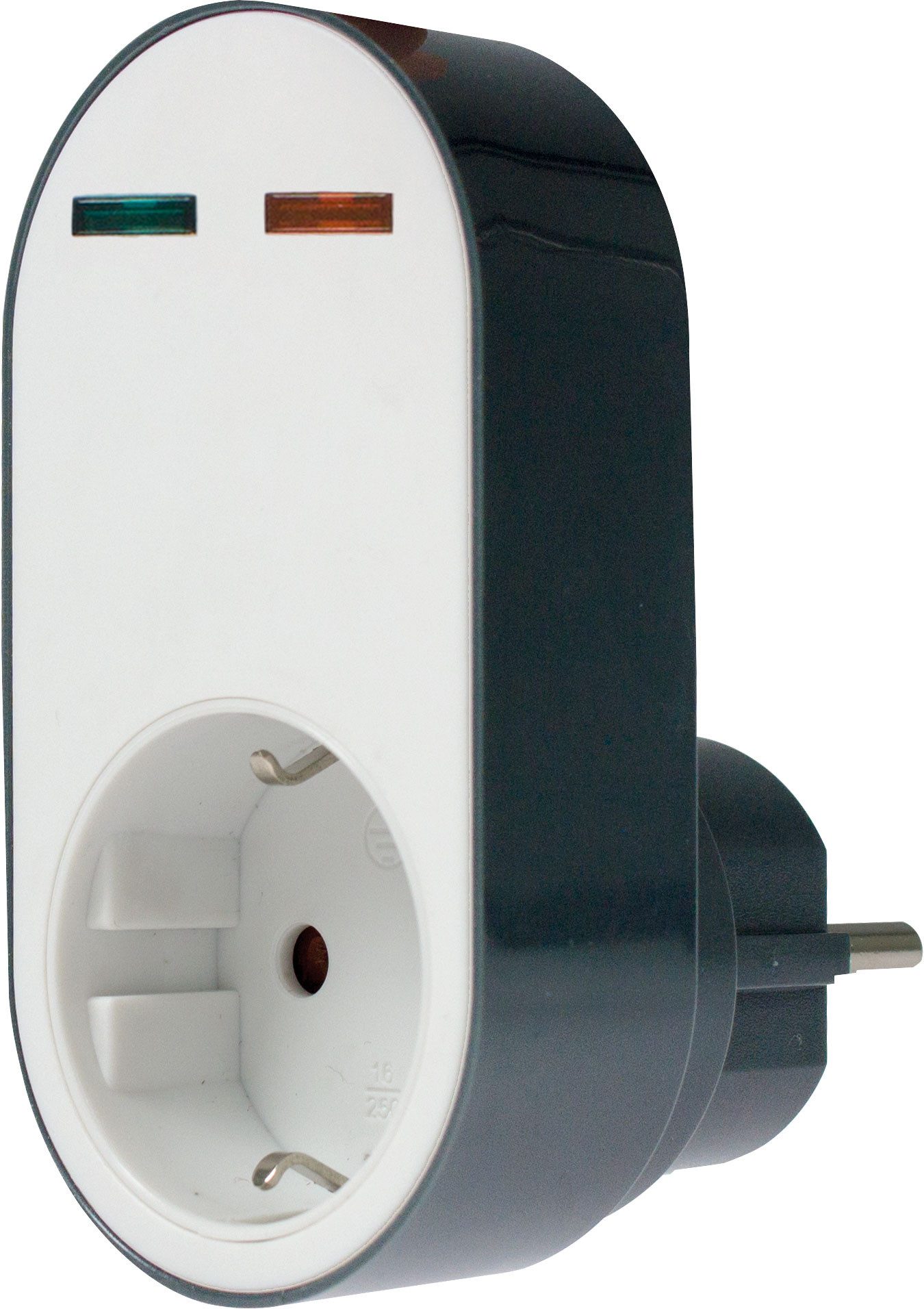 as - Schwabe Überspannungsschutzadapter 'FLASH', 230V, IP20 Adapter zu USB