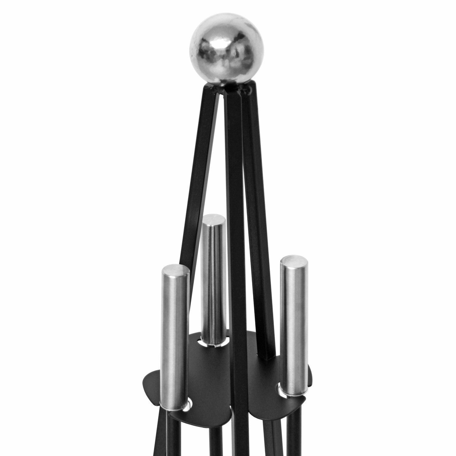 Raik Kamingarnitur Raik Kaminbesteck Gottfried, 3-teilig, Stahl, Schwarz, 70 cm