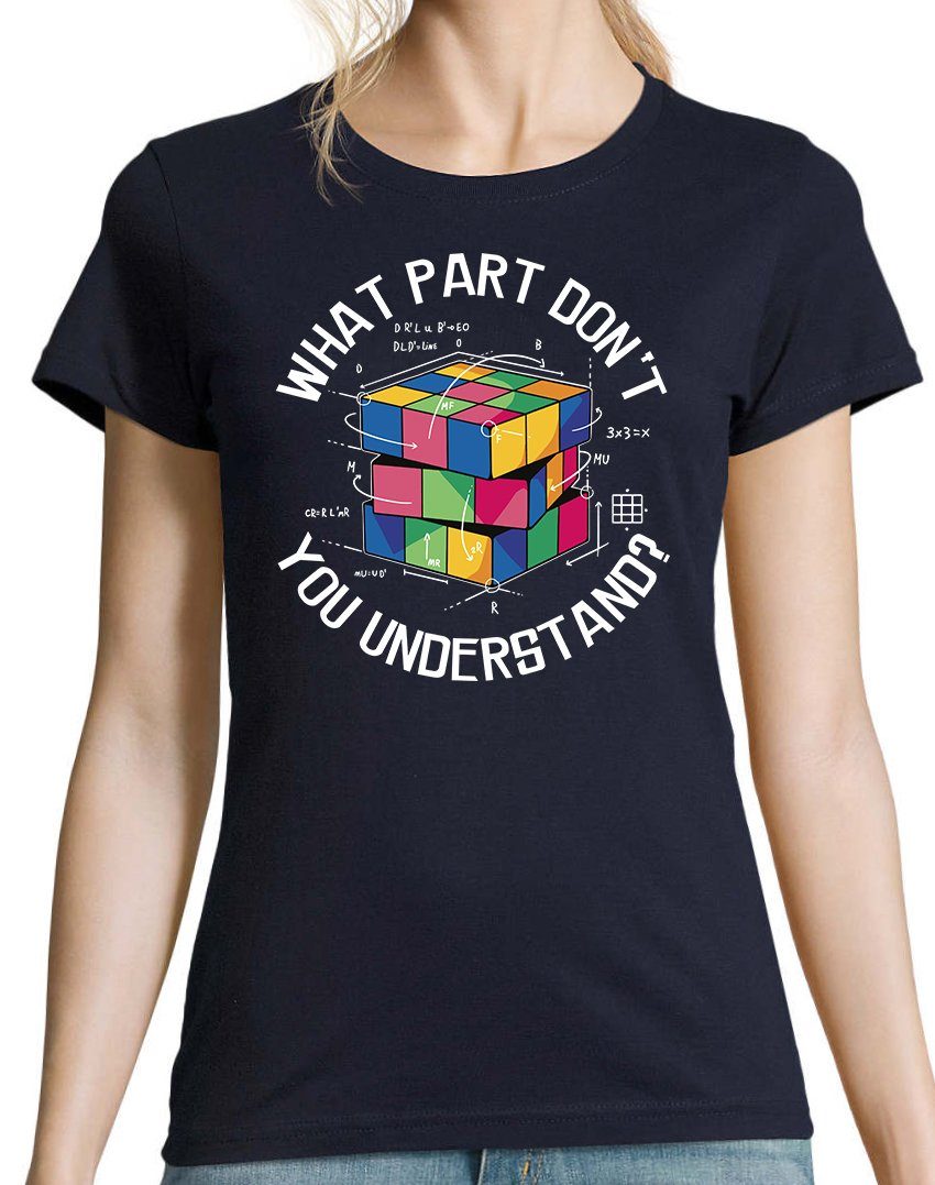 don't Print What Understand Shirt Designz Youth Zauberwürfel Part Navy Mit T-Shirt you Damen modischem