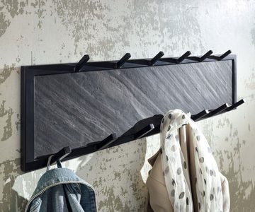 KADIMA DESIGN Garderobe Garderoben-Set aus Mango Massivholz, moderner Industrial-Style