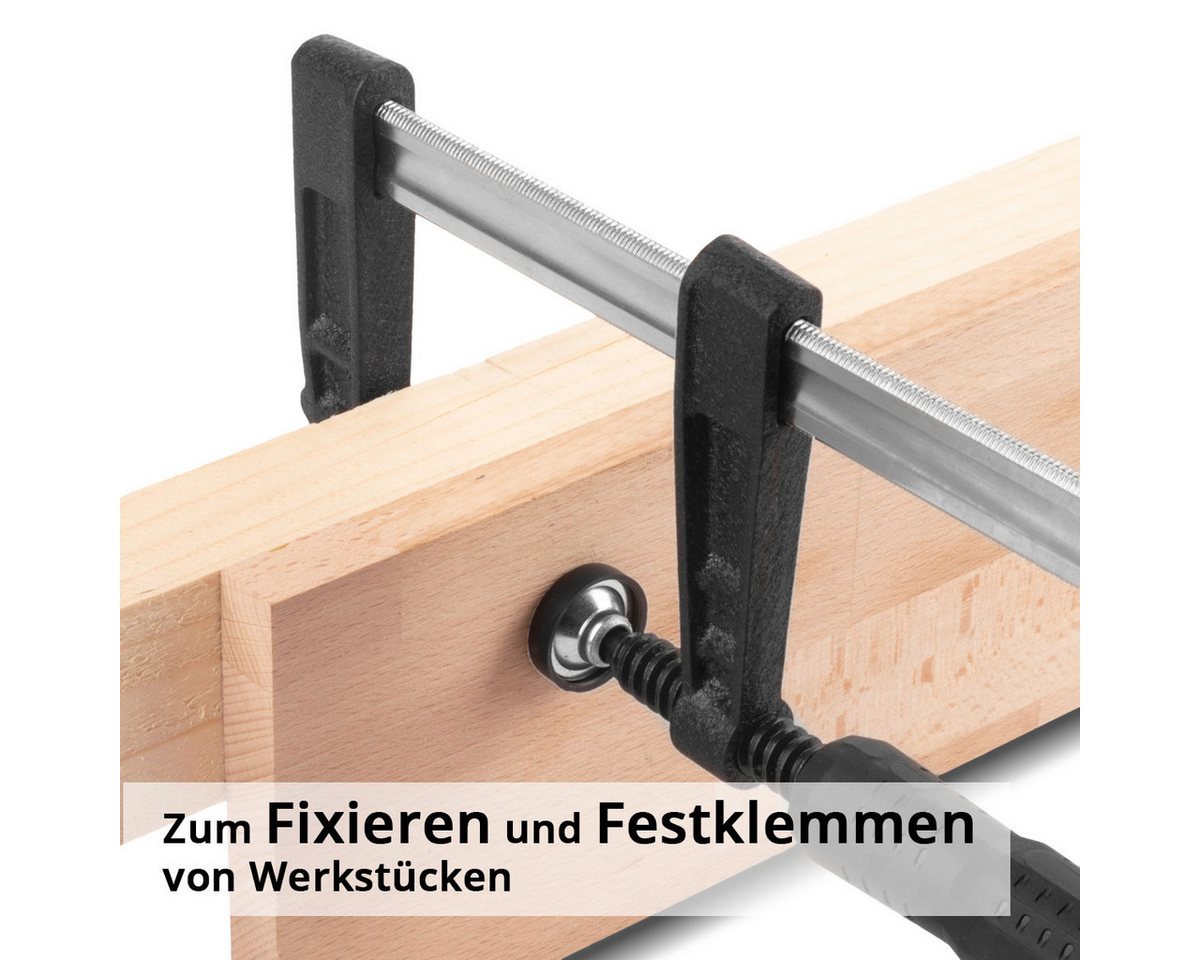 Thumbnail - STAHLWERK Schraubzwinge Schraubzwinge 120x800 mm Klemmzwinge 2er Set, (2 St)