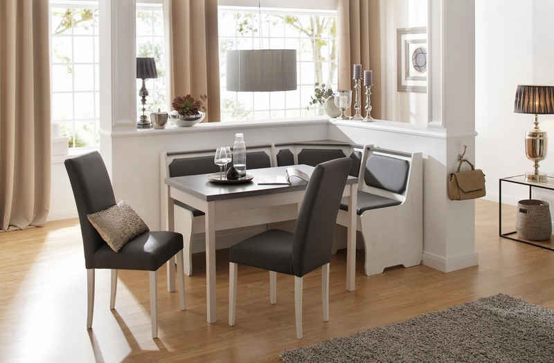 Home affaire Essgruppe Spree, (Set, 5-tlg), bestehend aus Eckbank, Tisch und 2 Stühlen