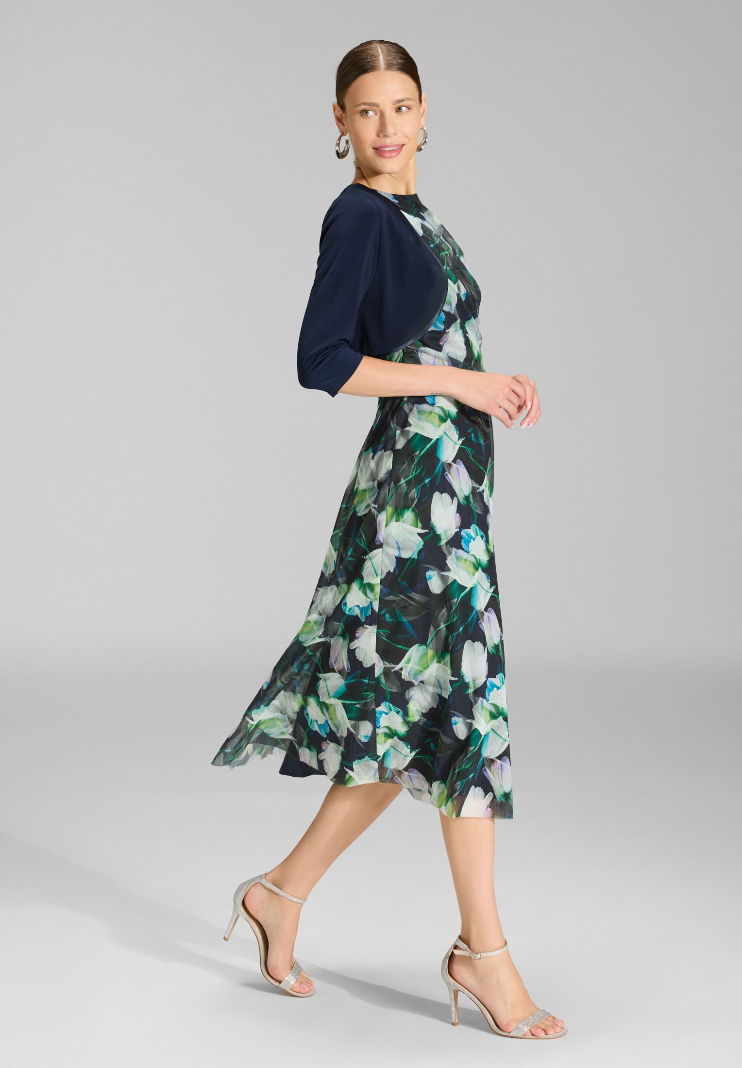 SWING Boleroblazer - Bolero aus Jersey mit Dreiviertelärmeln Figurbetonter Schnitt – Bild 5 von 5