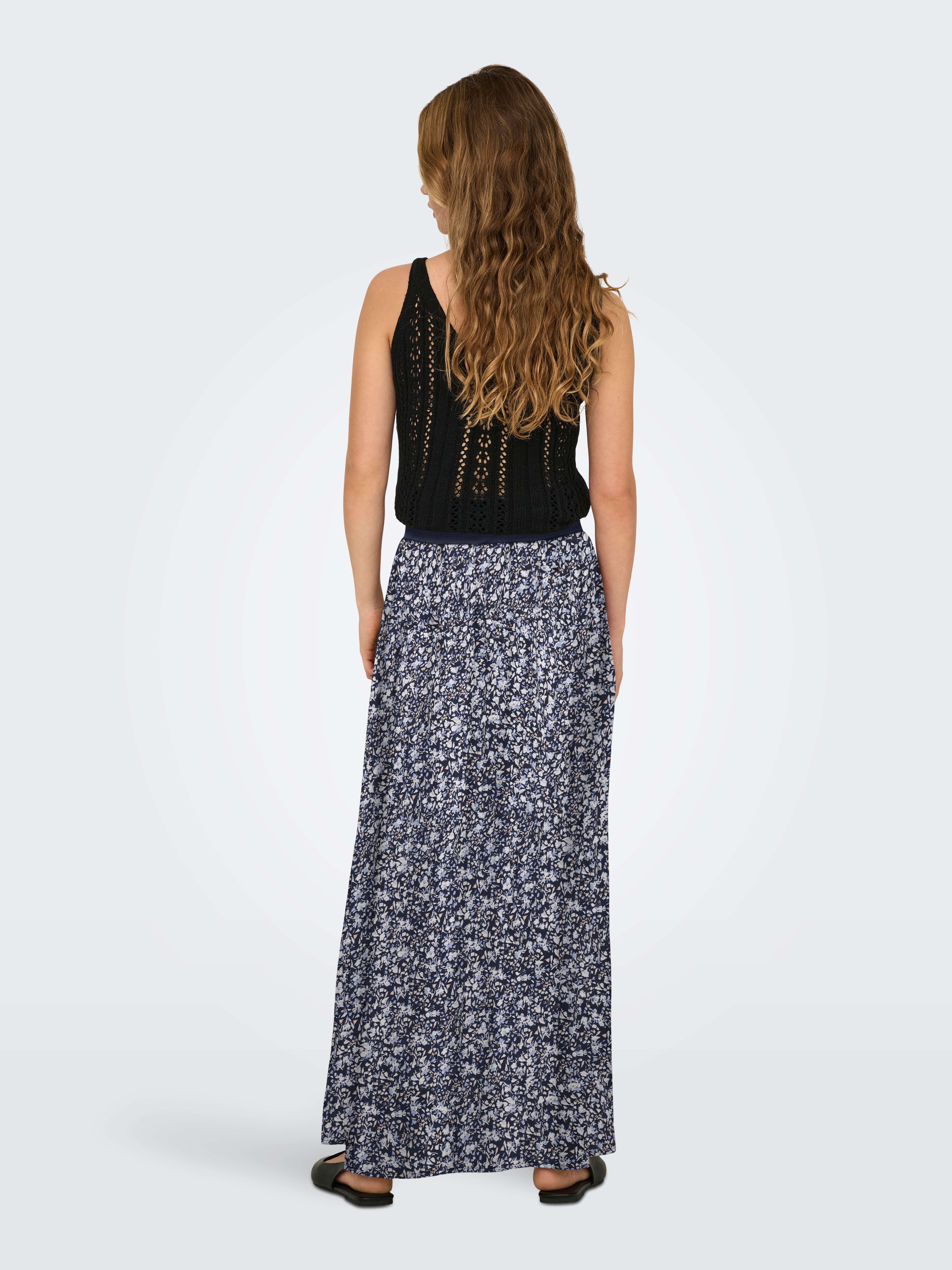 ONLY Maxirock ONLVENEDIG AOP LIFE LONG SKIRT Viskose, wadenlang günstig online kaufen