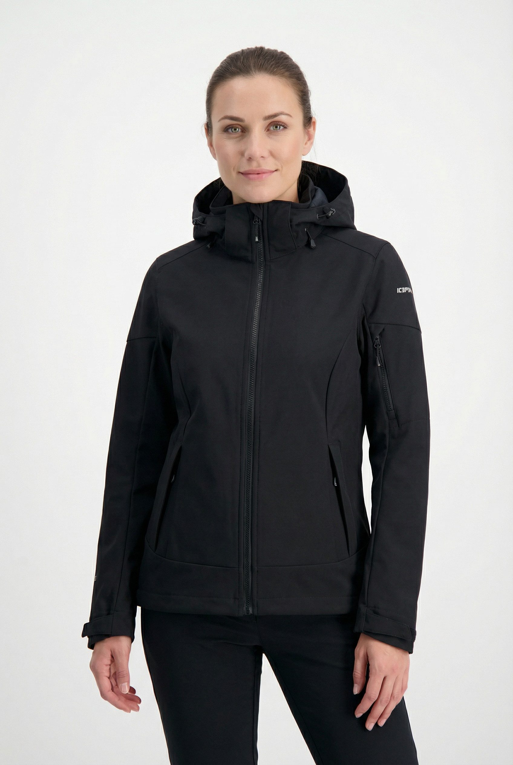 Icepeak Softshelljacke BATHGATE sportlicher Stil, wasserabweisend, atmungsaktiv, Wassersäule 10000