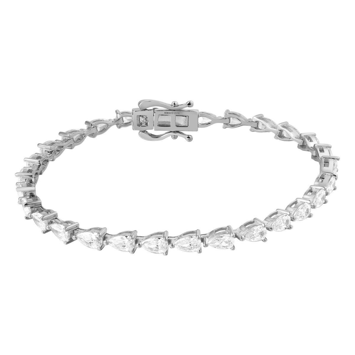Tennisarmband Armband Damen Festive Dewdrop Zirkonia Silber 19 cm XS91676/L