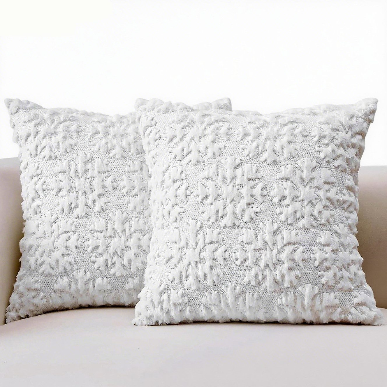 Coonoor Kissenbezug Weihnachten Wolle Kissenbezüge Weicher Plüsch Kurzer Wo günstig online kaufen