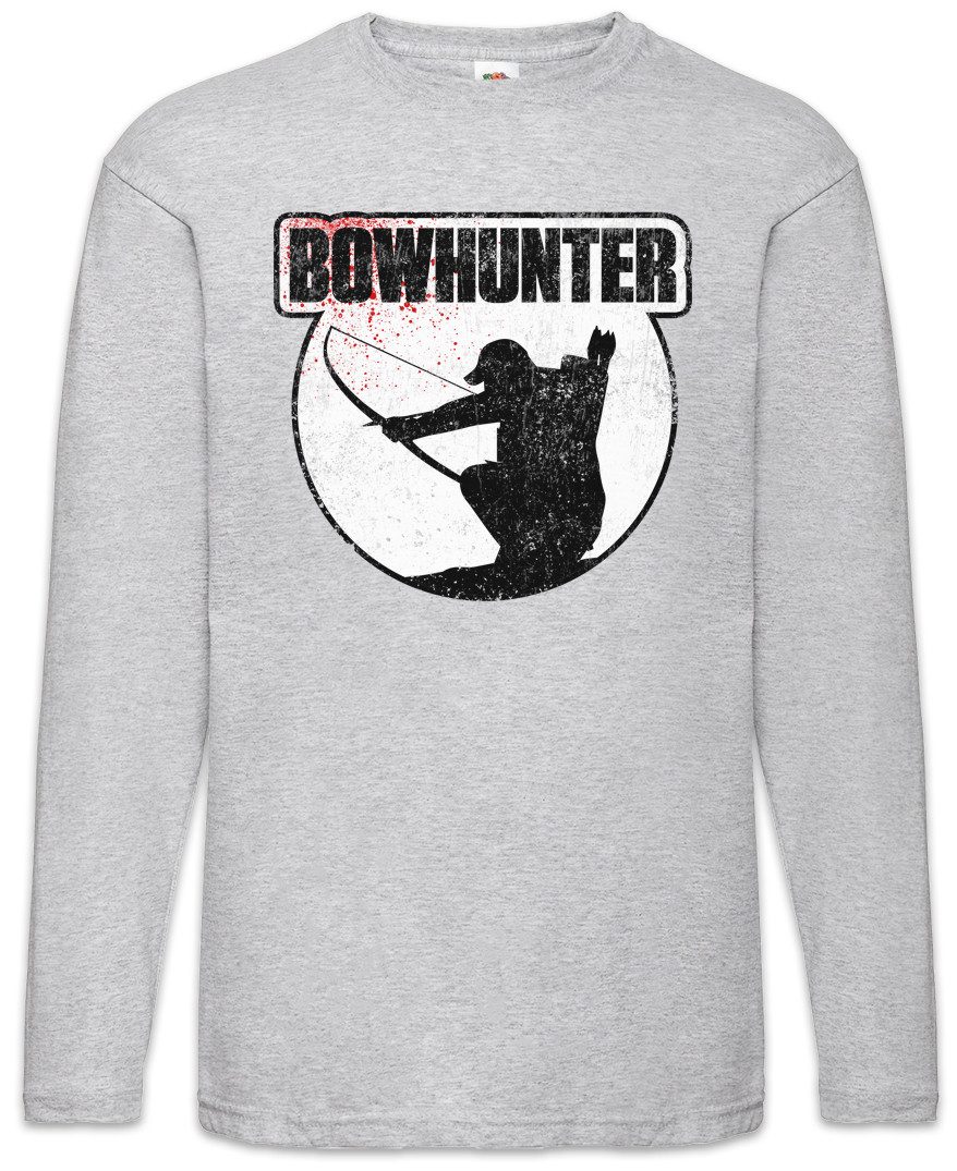 Urban Backwoods Langarmshirt Bowhunter Langarm T-Shirt Bogen Pfeil Hirsch Reh Jagd Jäger Bär Geweih (1-tlg) Deer Bear Fun Hunt