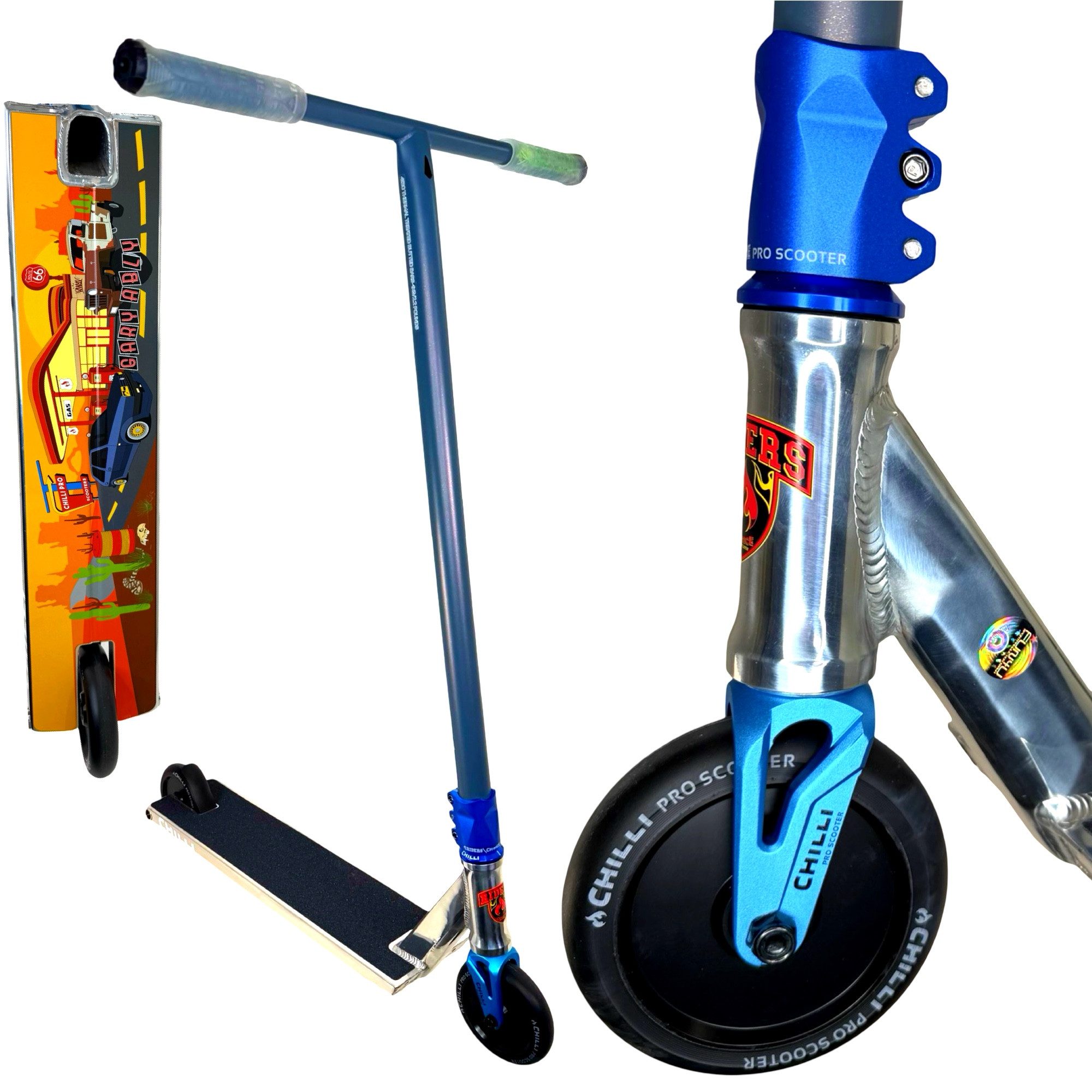 Chilli Pro Scooter Stuntscooter Chilli Pro Sign. Ably Blunt Street Stunt-Scooter 97cm Silber/Grau