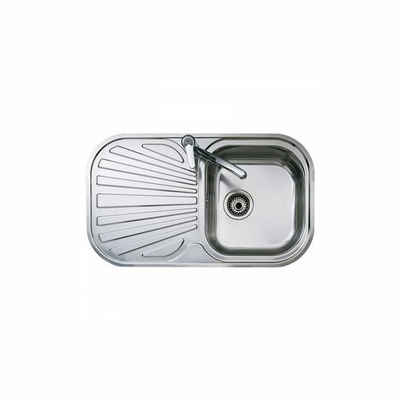 Teka Küchenspüle Spüle Küche Spülbecken mit einem Becken und Abtropffläche Teka Edelsta, 86/20 cm