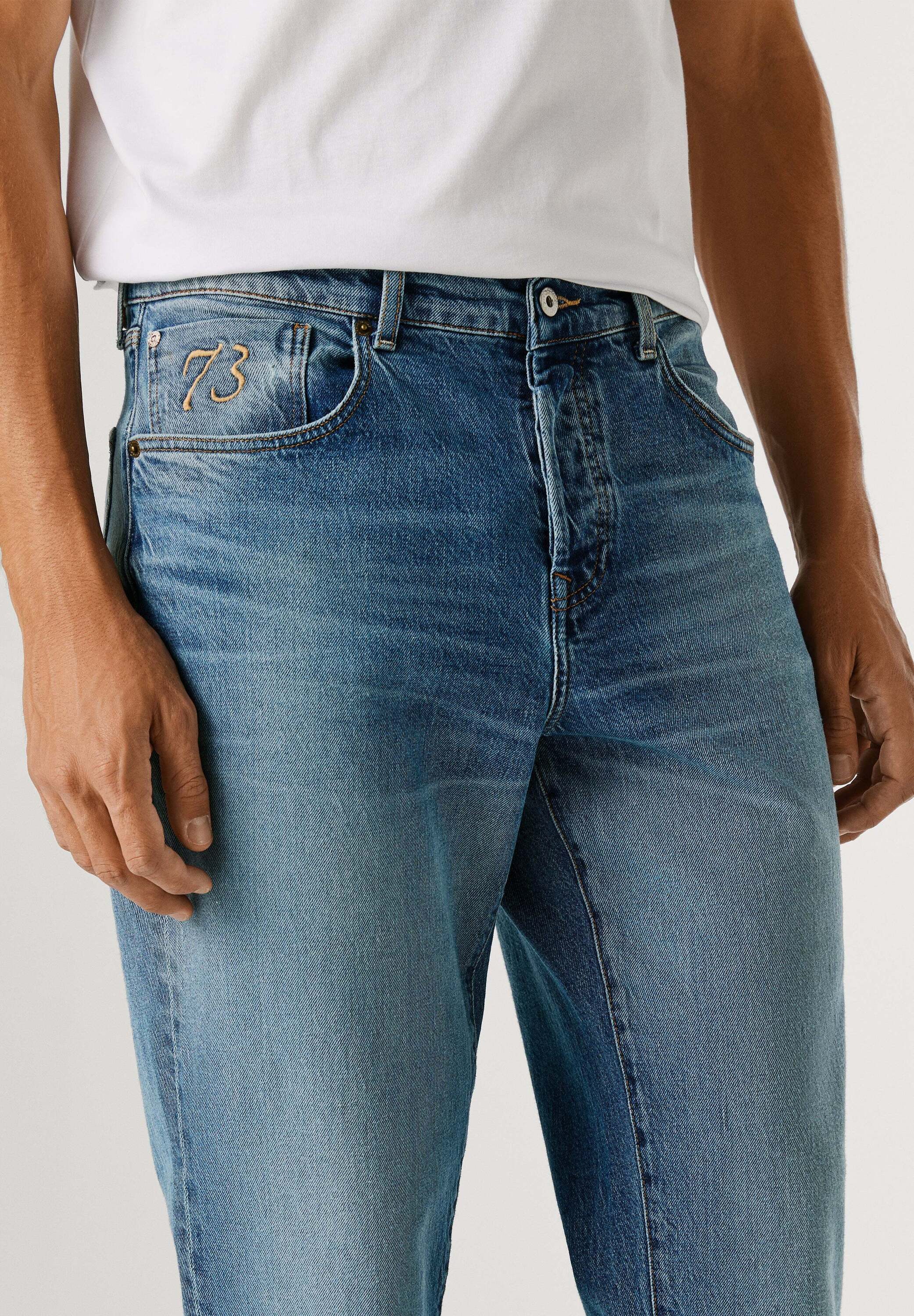 Pepe Jeans Straight-Jeans Jeans mit geradem Bein STRAIGHT JEANS DALSTON SPRING STONE – Bild 4 von 5