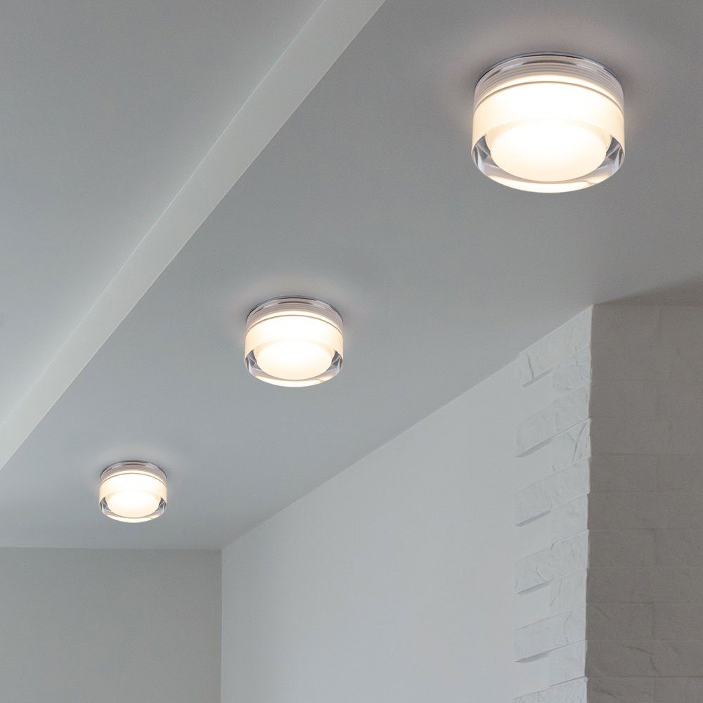 EGLO LED Einbaustrahler, Leuchtmittel inklusive, Warmweiß, 3x LED Einbau Leuchten Design Decken Lampen klar Flur Beleuchtung Eglo | Strahler