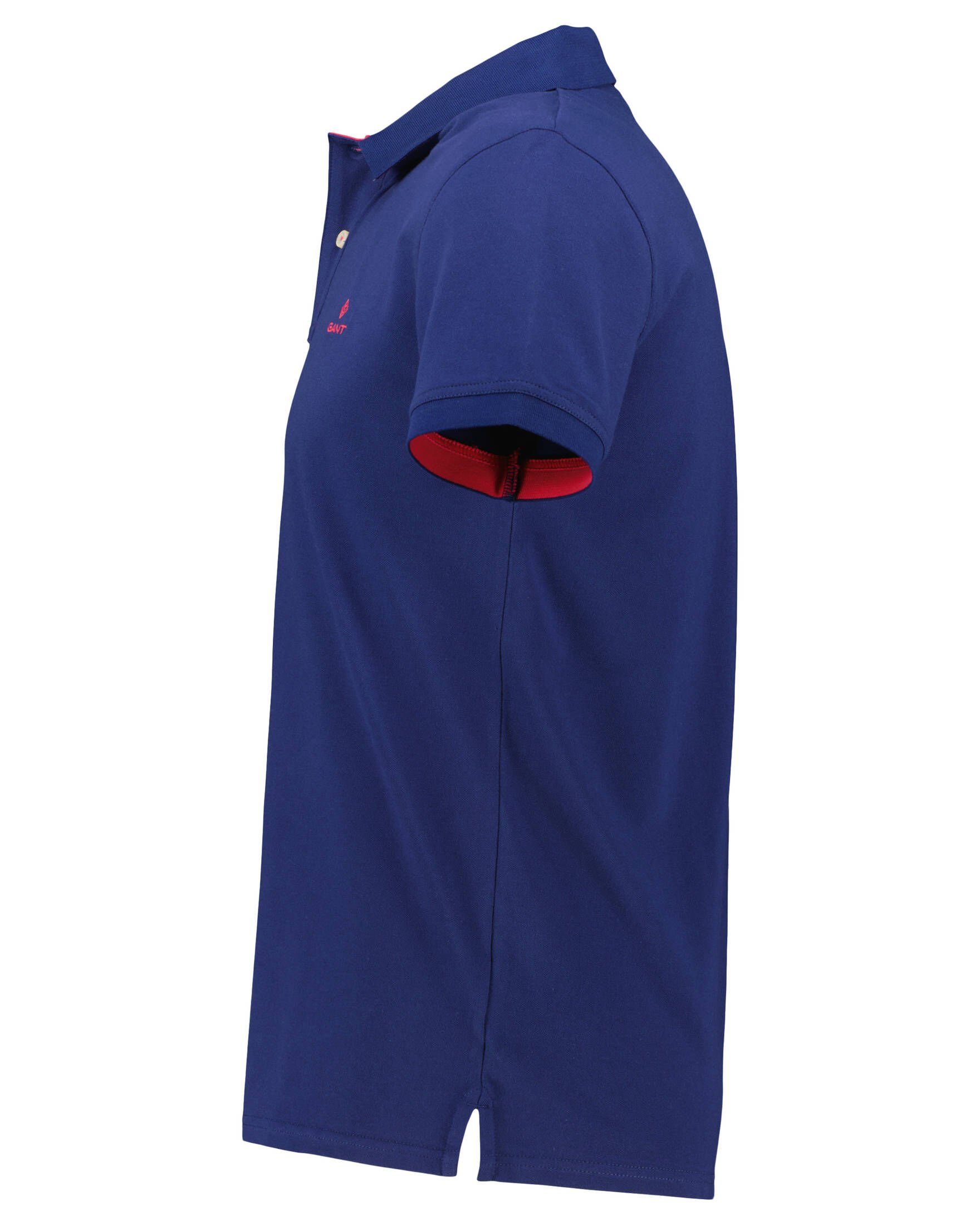 COLLAR (1-tlg) CONTRAST Poloshirt Herren Poloshirt (301) Fit Gant Regular nachtblau
