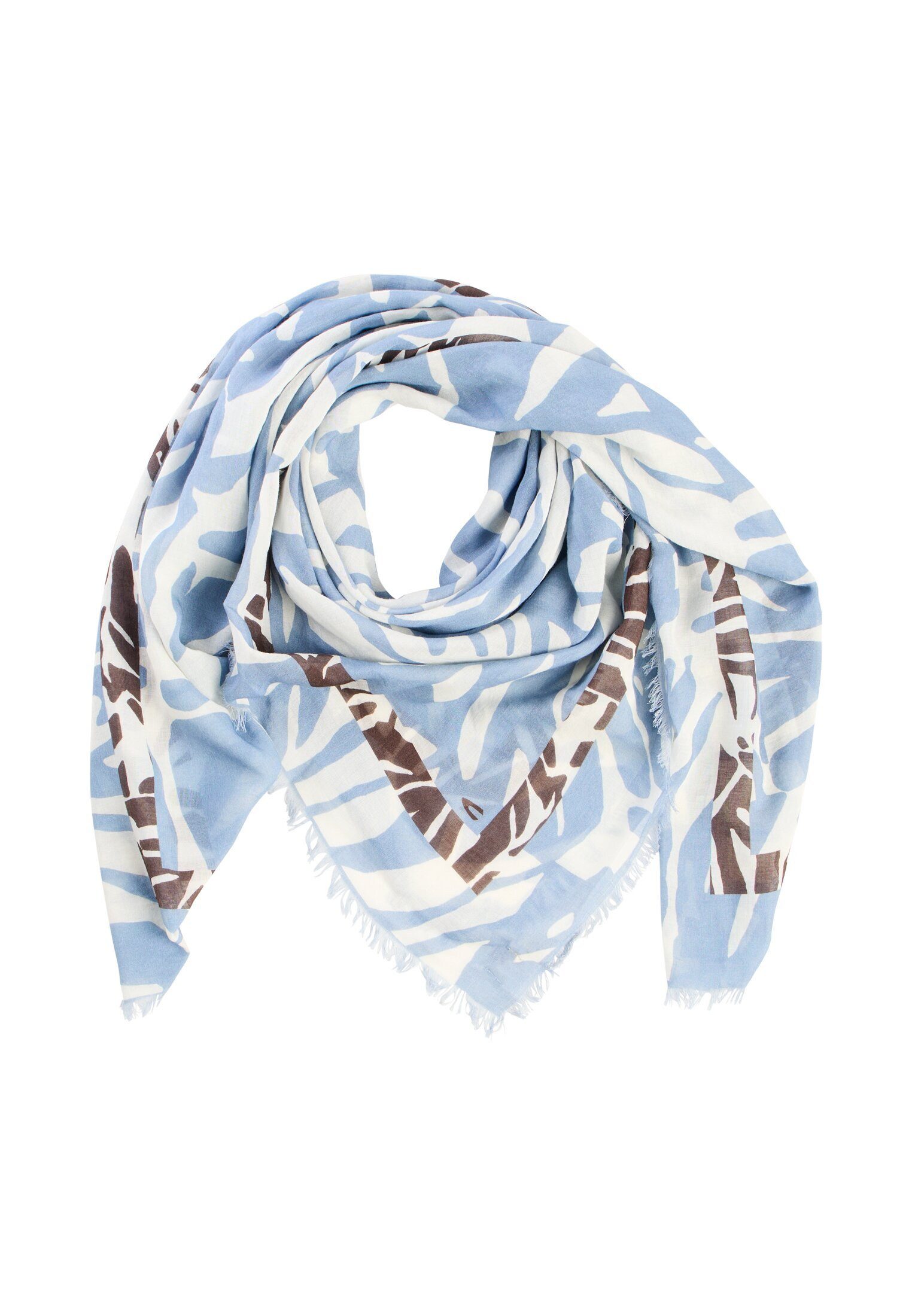 Modeschal mit Allover Print