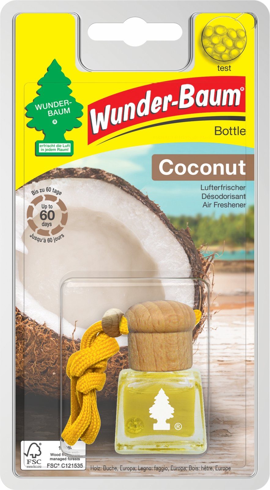 Wunder-Baum Öl-Parfüm 4,5 Lufterfrischer Coconut Kokos Flakon ml WUNDERBAUM Bottle Duft