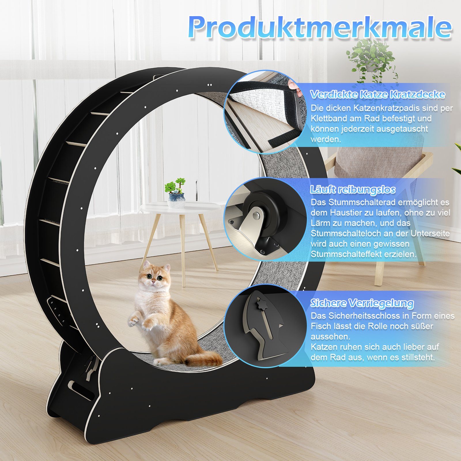 TWSOUL Tier-Intelligenzspielzeug Laufband für Katzen, Katzenlaufrad aus mas günstig online kaufen