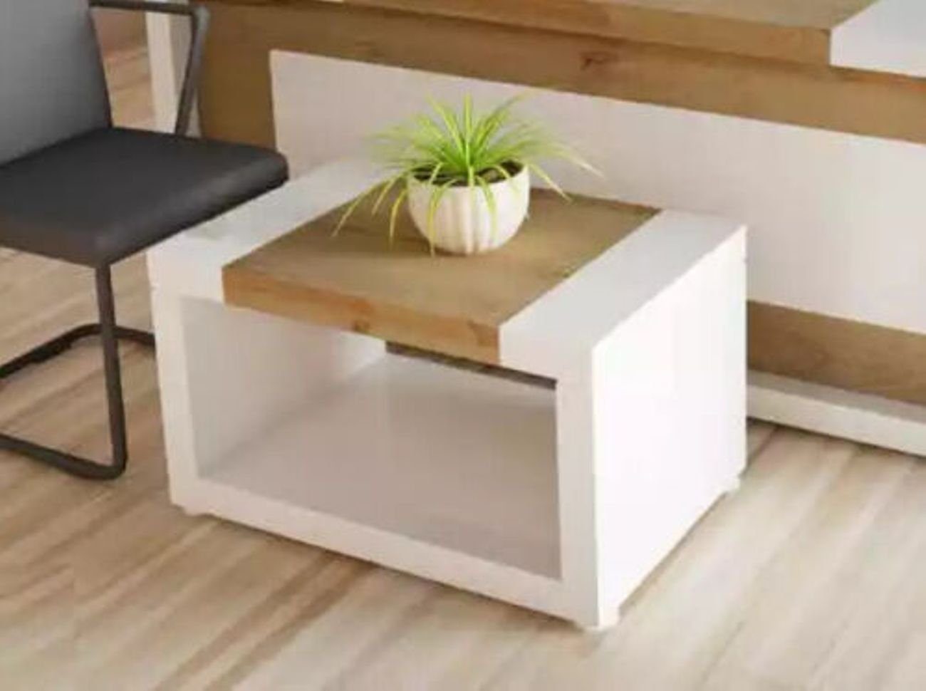 JVmoebel Couchtisch Designer Weißer Couchtisch Holz Wohnzimmer Möbel Ablagetisch (1-St., 1x nur Couhctisch), Made in Europa | Couchtische