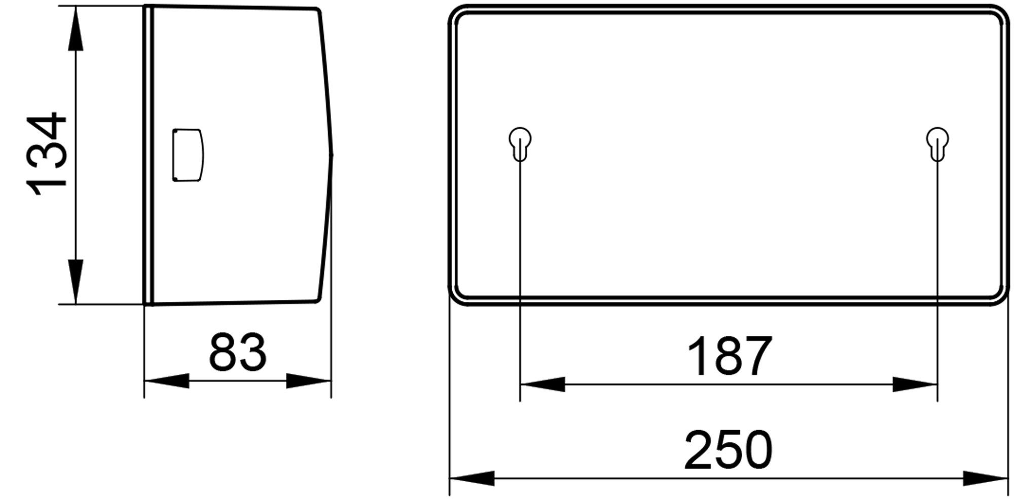 Keuco Papiertuchspender Universalartikel, Aluminium-finish, Tücherbox, Kleenexbox, 25x8,3x13,4cm, max 150 Tücher