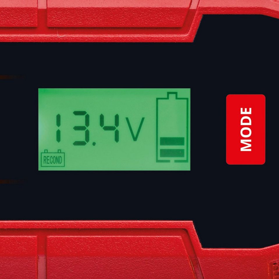 Einhell CE-BC 10 M Autobatterie-Ladegerät (10000 mA, 12 V, 10 A),  Vollisolierte Batterieklemmen, Überladungs-, Kurzschluss- und  Verpolungsschutz