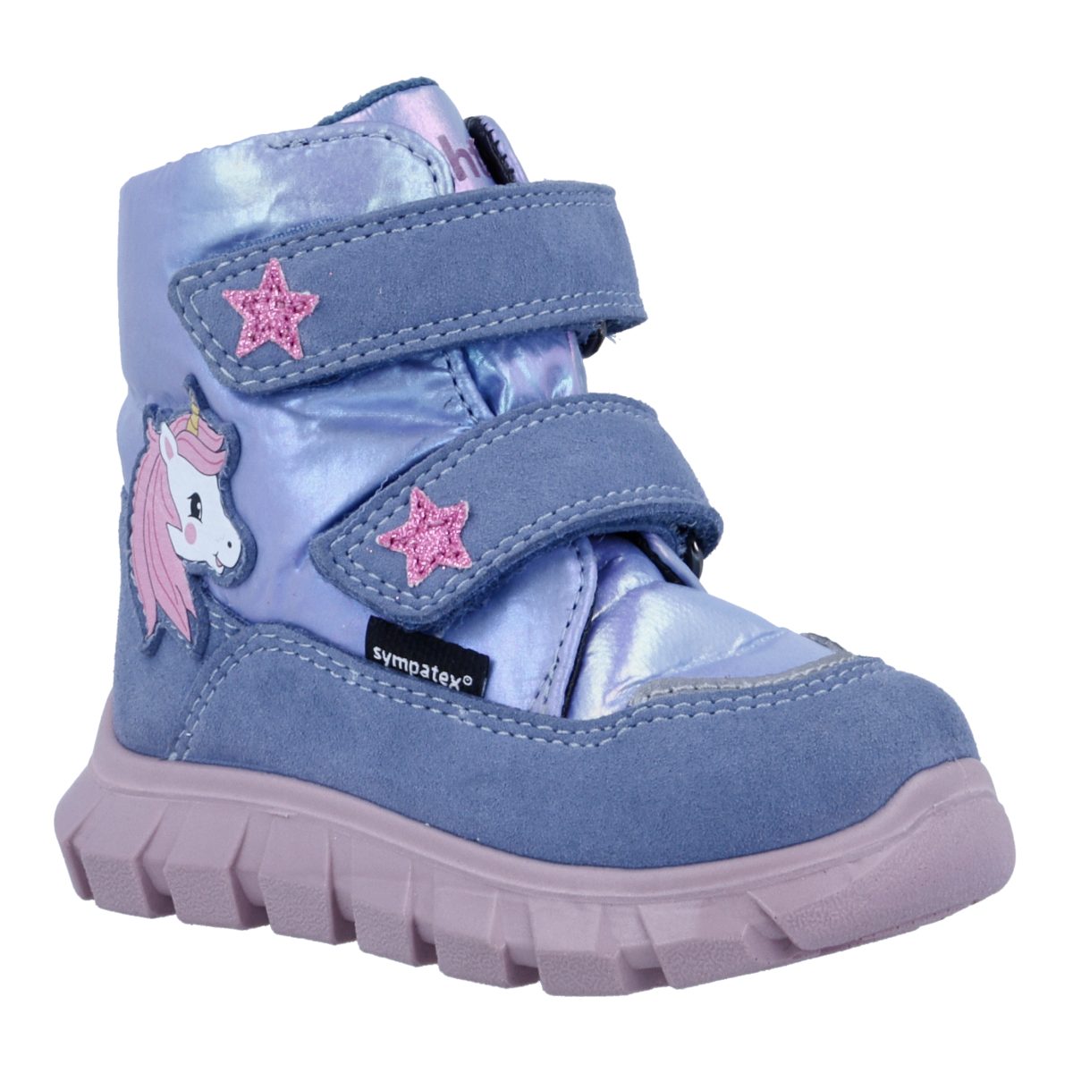 Richter Snow Mini Winterboots Klettboots mit süßem Einhorn-Motiv, Größenschablone zum Download