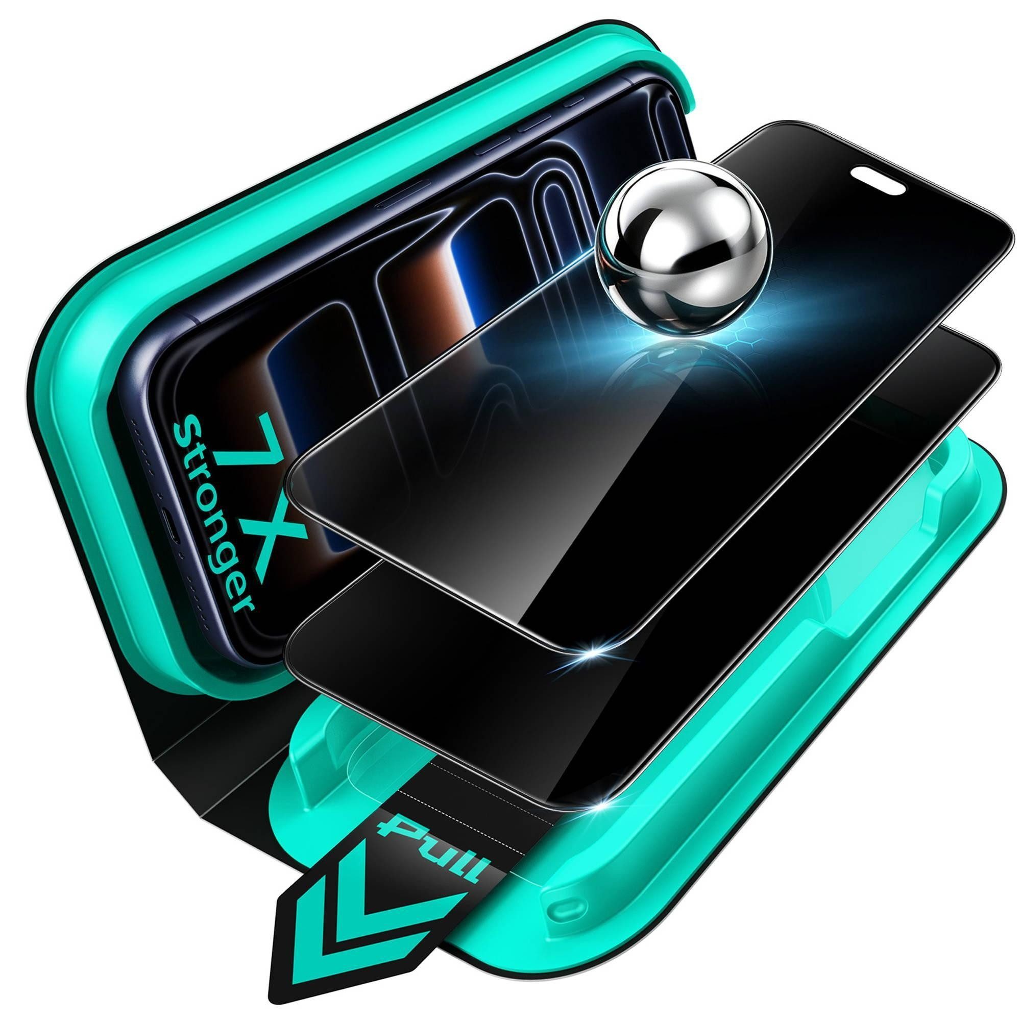 ESR Displayschutzglas Armorite Privacy Displayschutz für das iPhone 18 Pro für Apple iPhone 18 Pro, 28° Sichtschutz, 9H-Härte, 7-fache Stoßdämpfung
