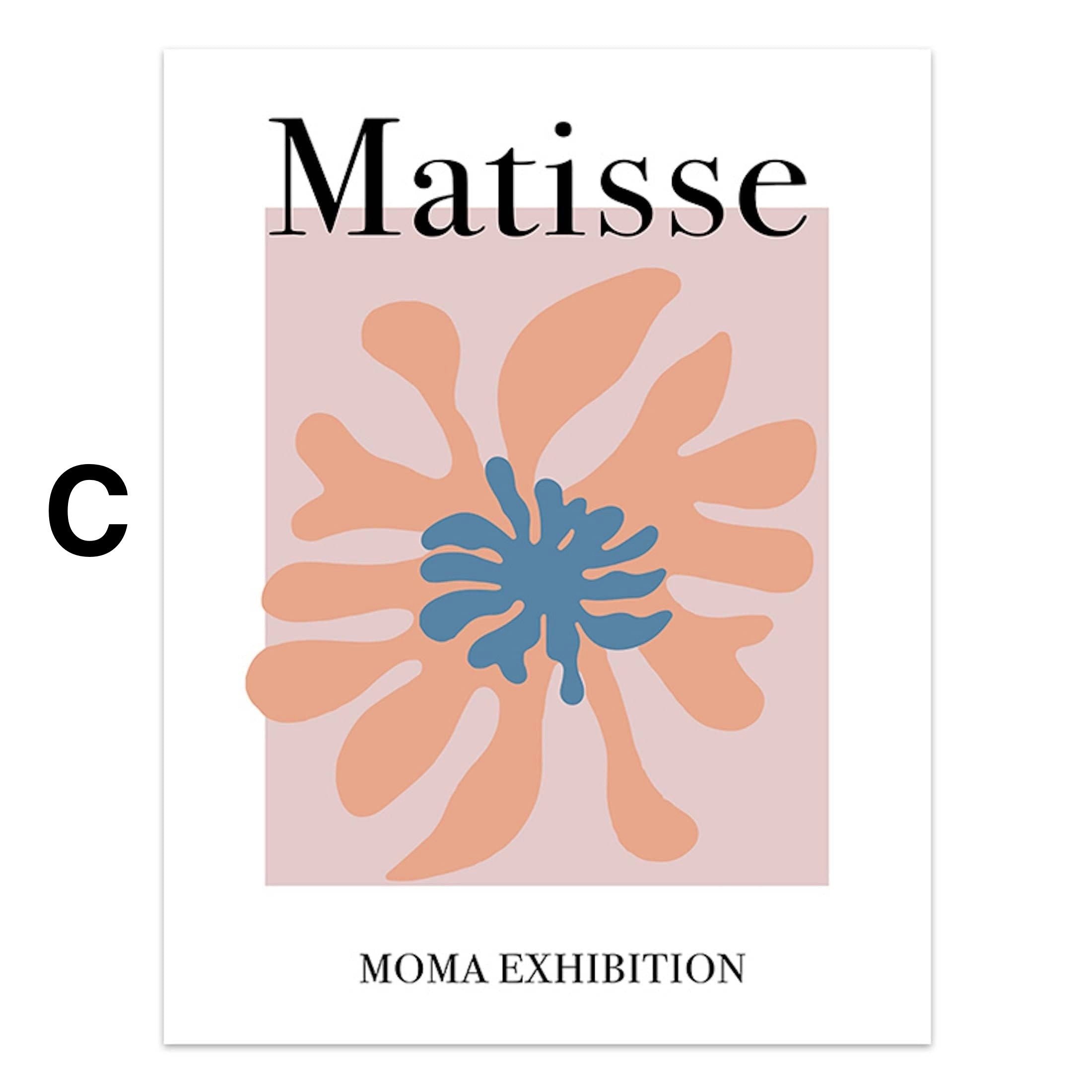JUSTGOODMOOD Poster Matisse Blumen Market Museum Abstrakt Bilder Wohnzimmer Wandbilder Sch, A (1 St) – Bild 4 von 5