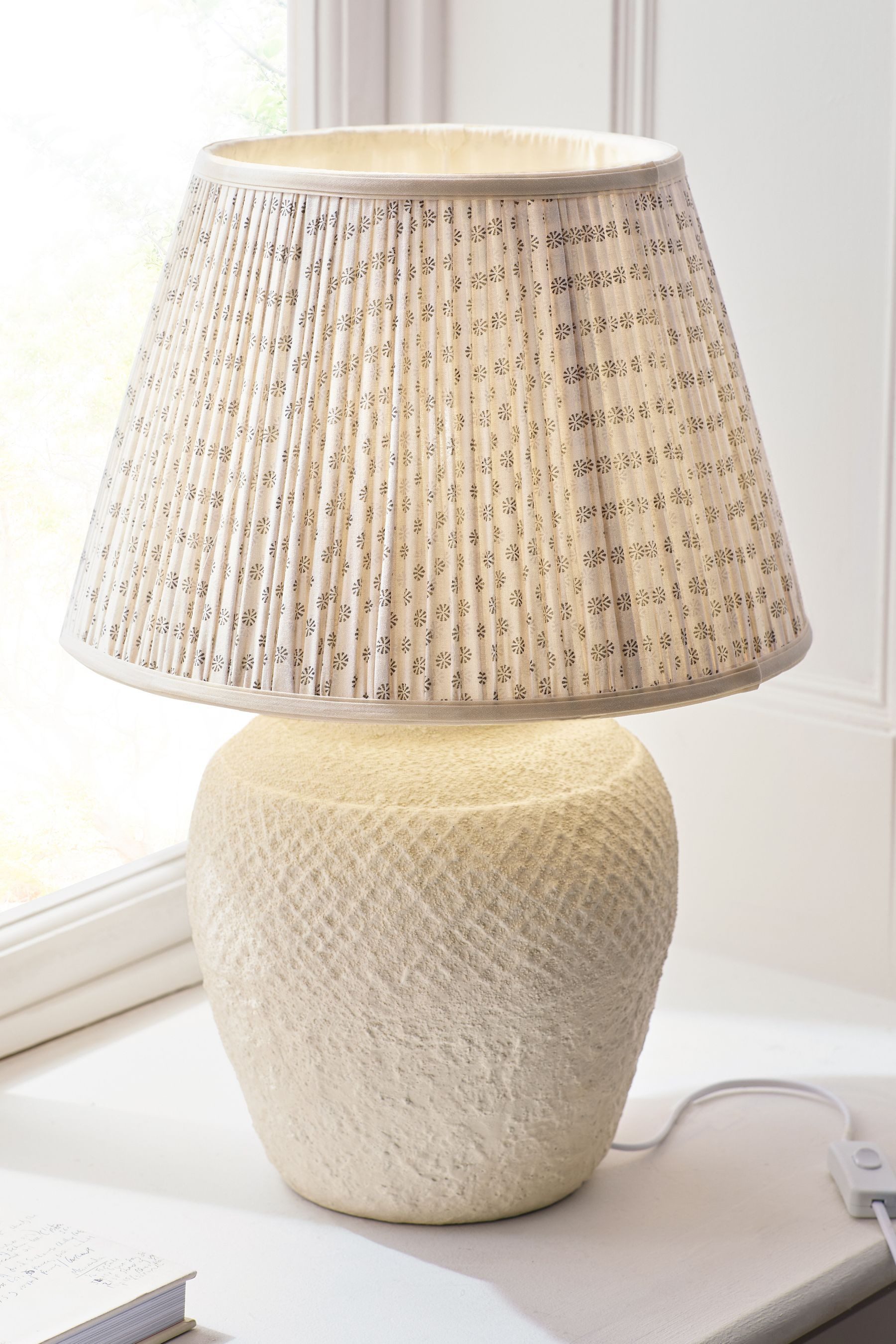 Next Lampenschirm Plissierter Lampenschirm