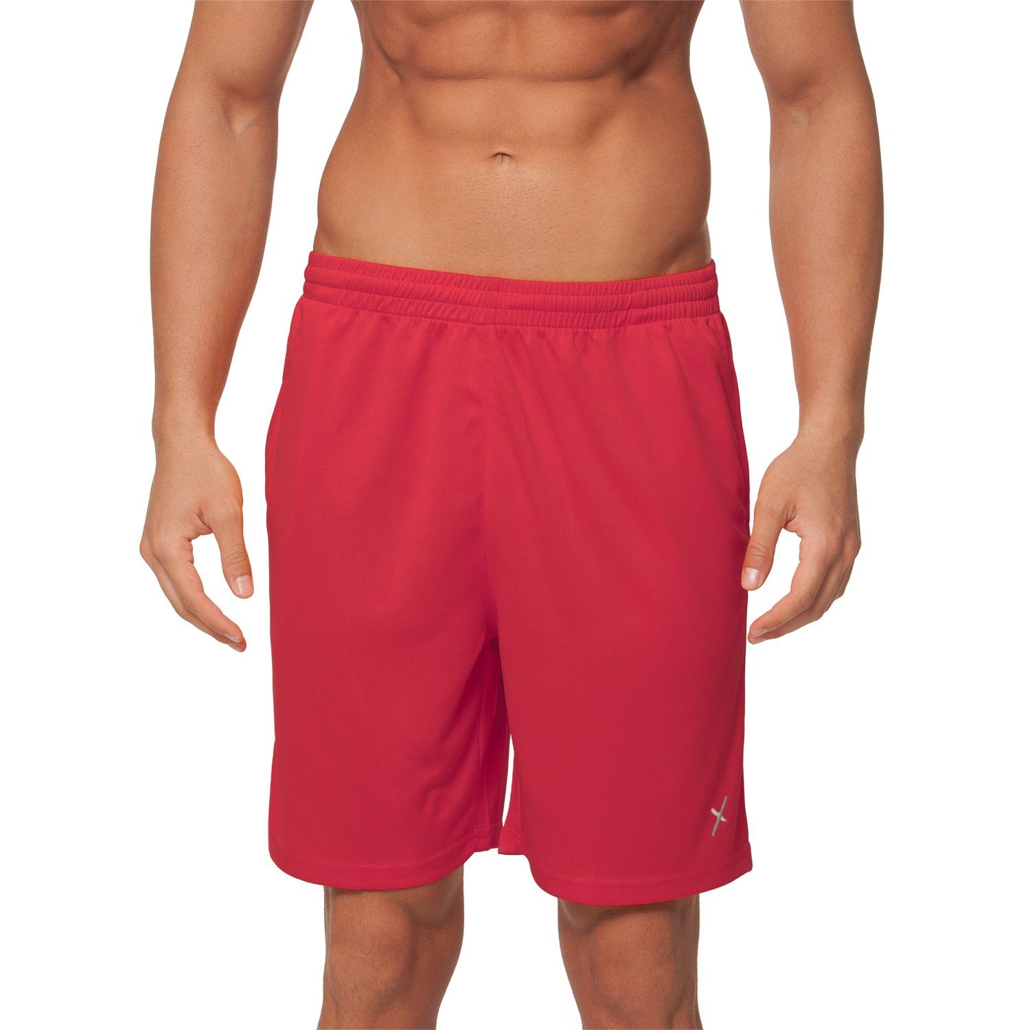 CFLEX Shorts Herren Sport Shorts Fitness Kurze Hose Sportswear Collection Rot