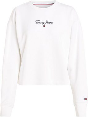 Tommy Jeans Sweatshirt TJW RLX ESSENTIAL LOGO 1 CREW mit Kontrastband am Ausschnittinneren