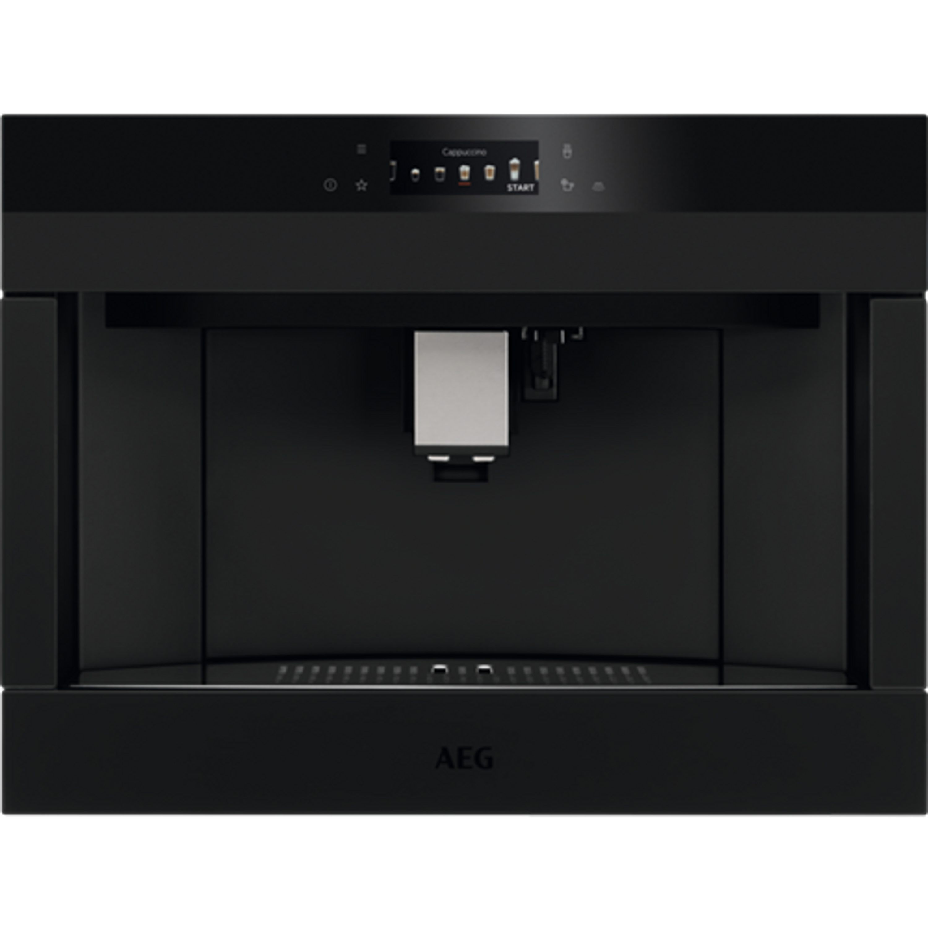 AEG Einbau-Kaffeevollautomat KKA894500T, Latte-Macchiato Matt und Cappuccino-Funktion Black