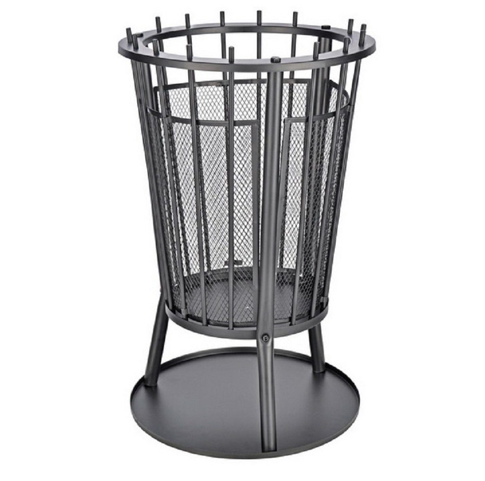 Haushalt International Feuerkorb Feuerkorb mit Funkenschutz (xH): 40 x 61 cm, mit Bodenplatte zum Affangen der Asche