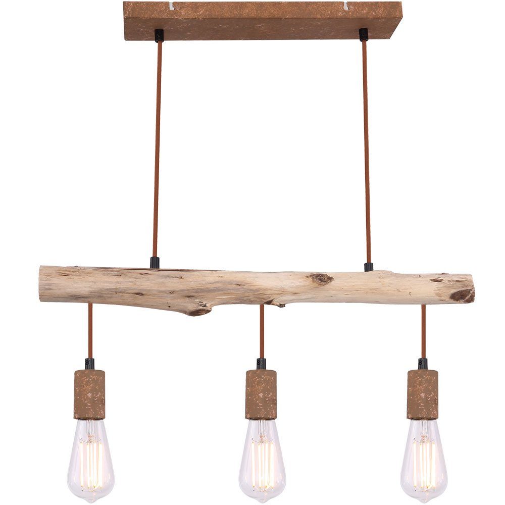 Lampe Hängeleuchte, Esstisch Retro nicht Leuchtmittel Holz Küche Hängeleuchte inklusive, hängend etc-shop Deckenleuchte