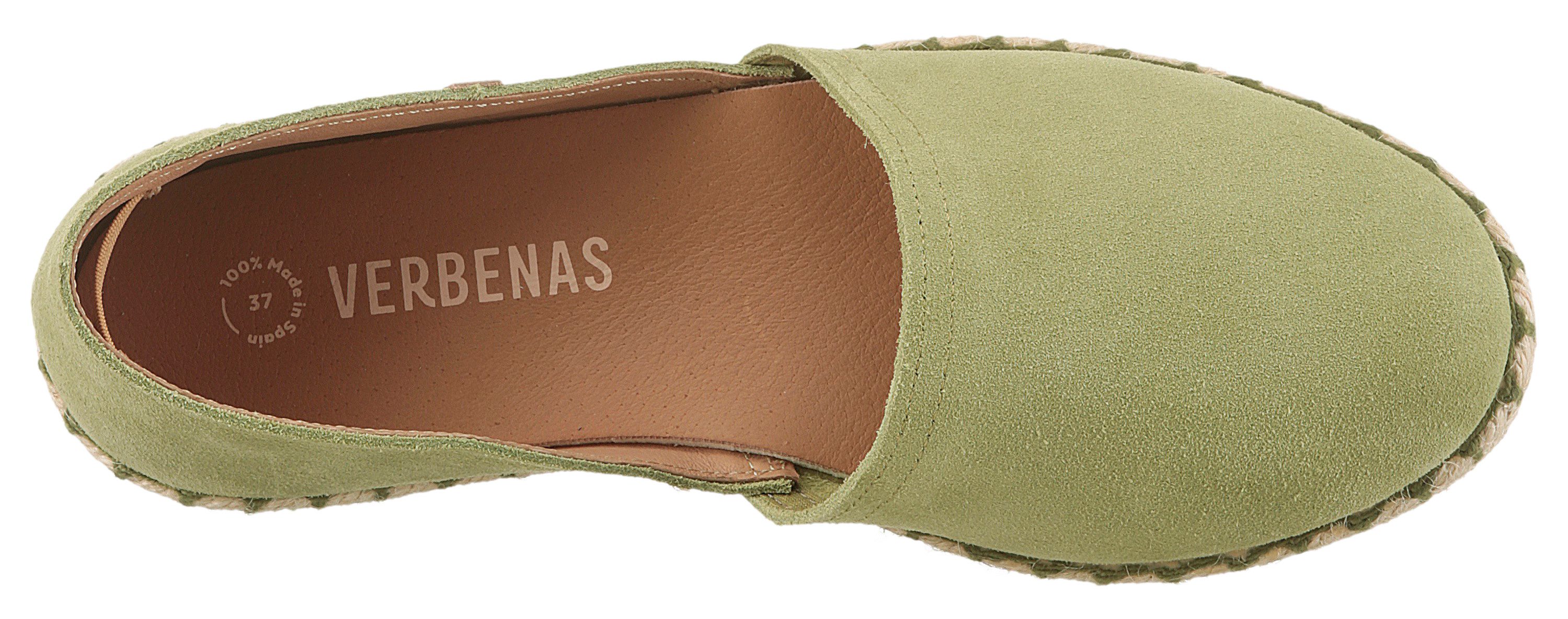 VERBENAS CARMEN SERRAJE Espadrille, Schlupfschuh, Sommerschuh, Loafer mit typischem Jute-Rahmen