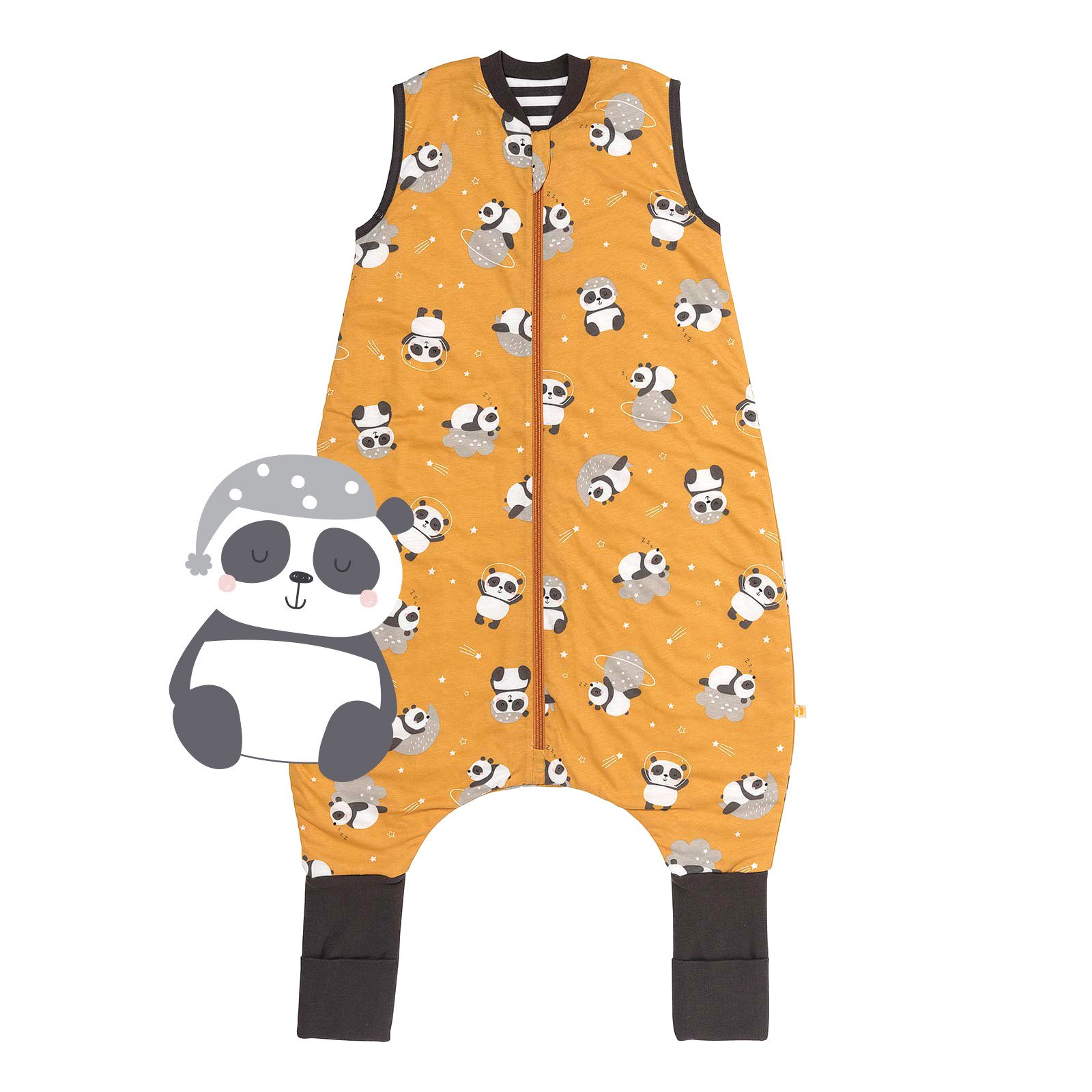 Schlummersack Kinderschlafsack Schlafsack mit Füßen und umklappbaren Bündchen, 1.0 Tog OEKO-TEX
