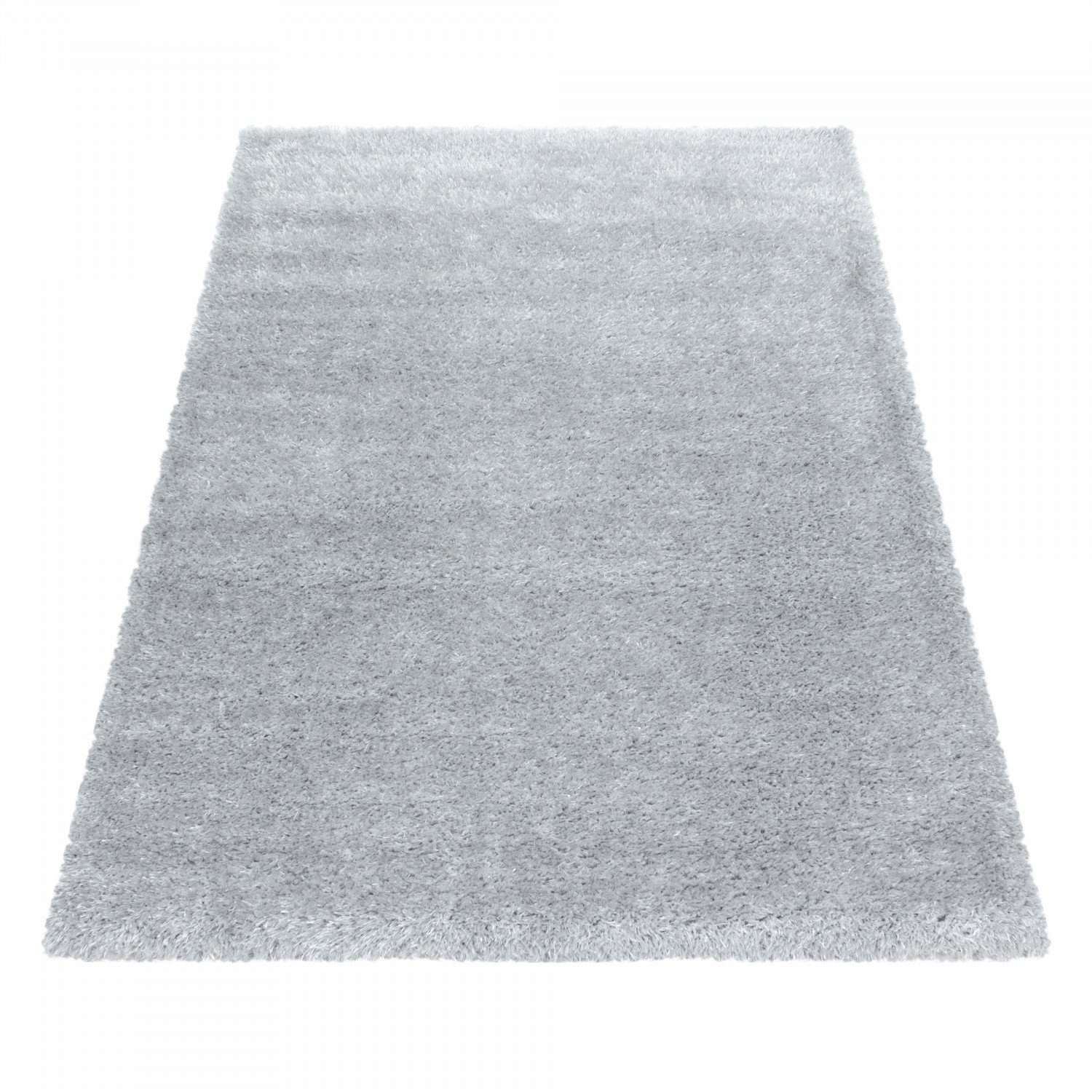 modern, mm Hochflor-Teppich Giantore, Florhöhe Silver rechteck 50