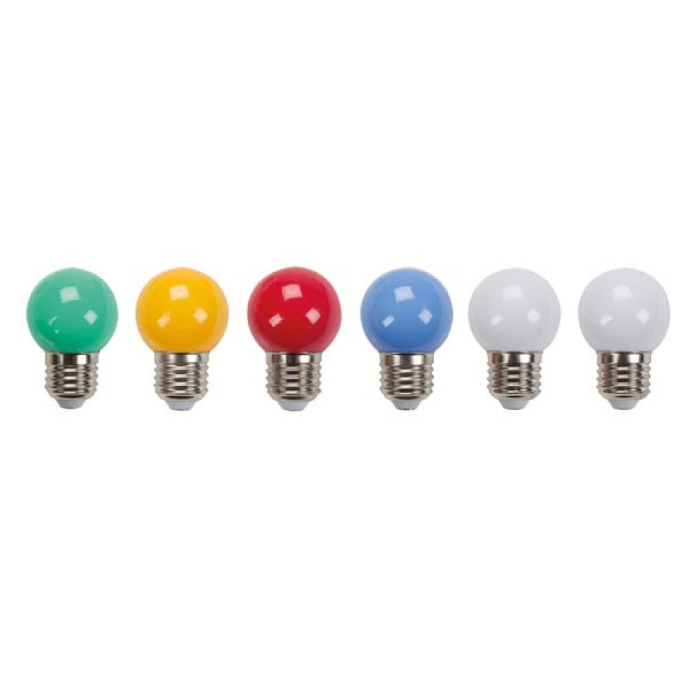 HQ POWER Smarte LED-Leuchte LED-LAMPEN - VERSCHIEDENE FARBEN - 10-tlg.