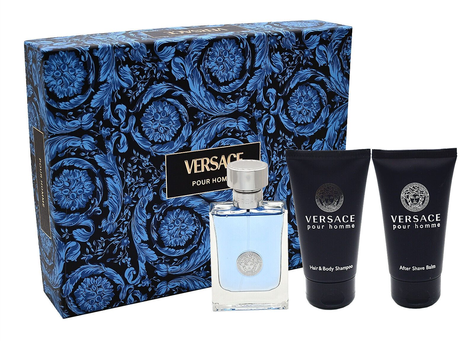 Versace Duft-Set VERSACE POUR HOMME EDT 50ML + ASB 50ML + SG 50ML