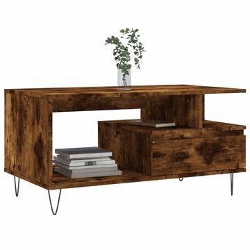 vidaXL Couchtisch Couchtisch Räuchereiche 90x49x45 cm Holzwerkstoff (1-St)