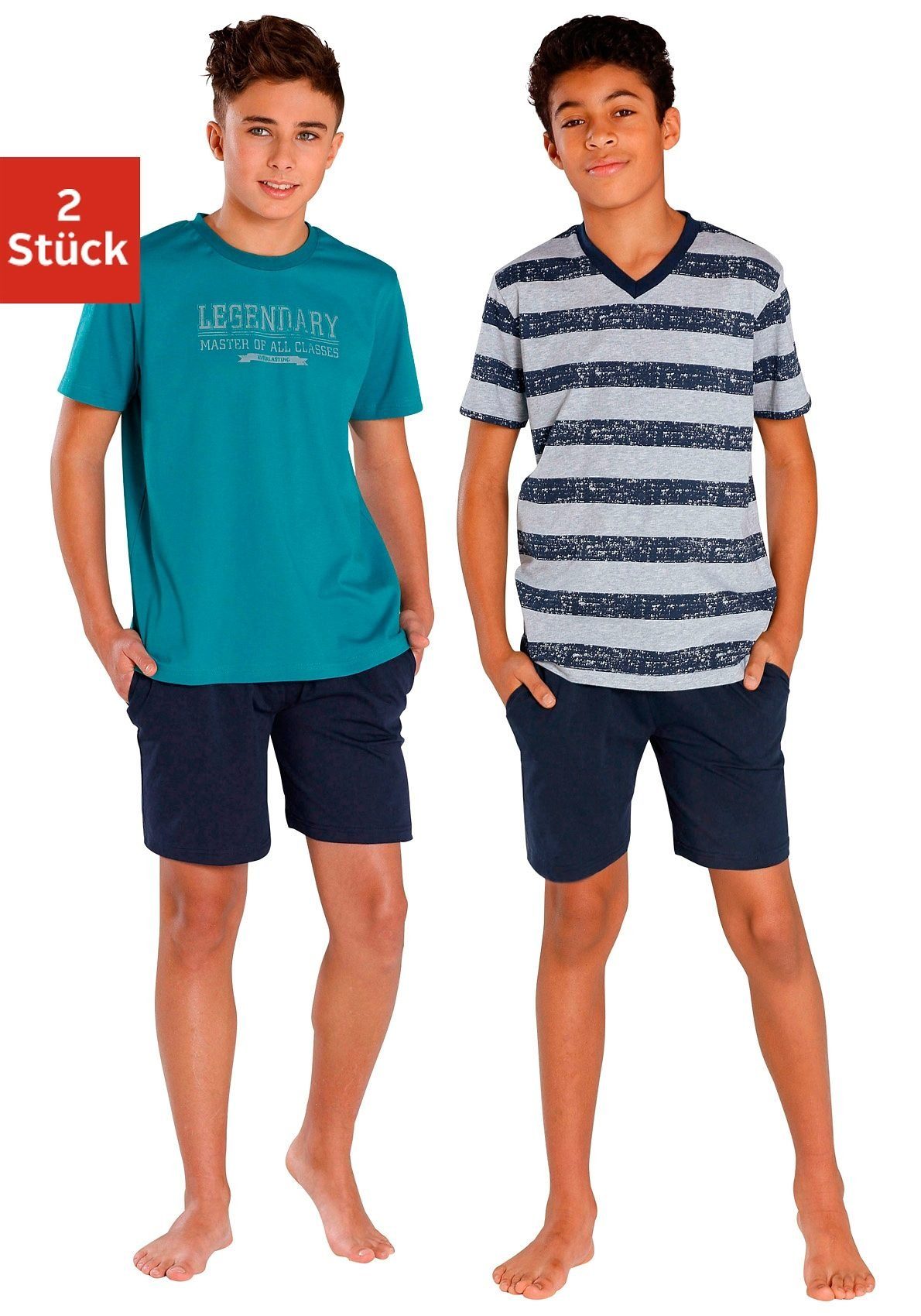 le jogger® Pyjama (4 tlg., 2 günstig online kaufen