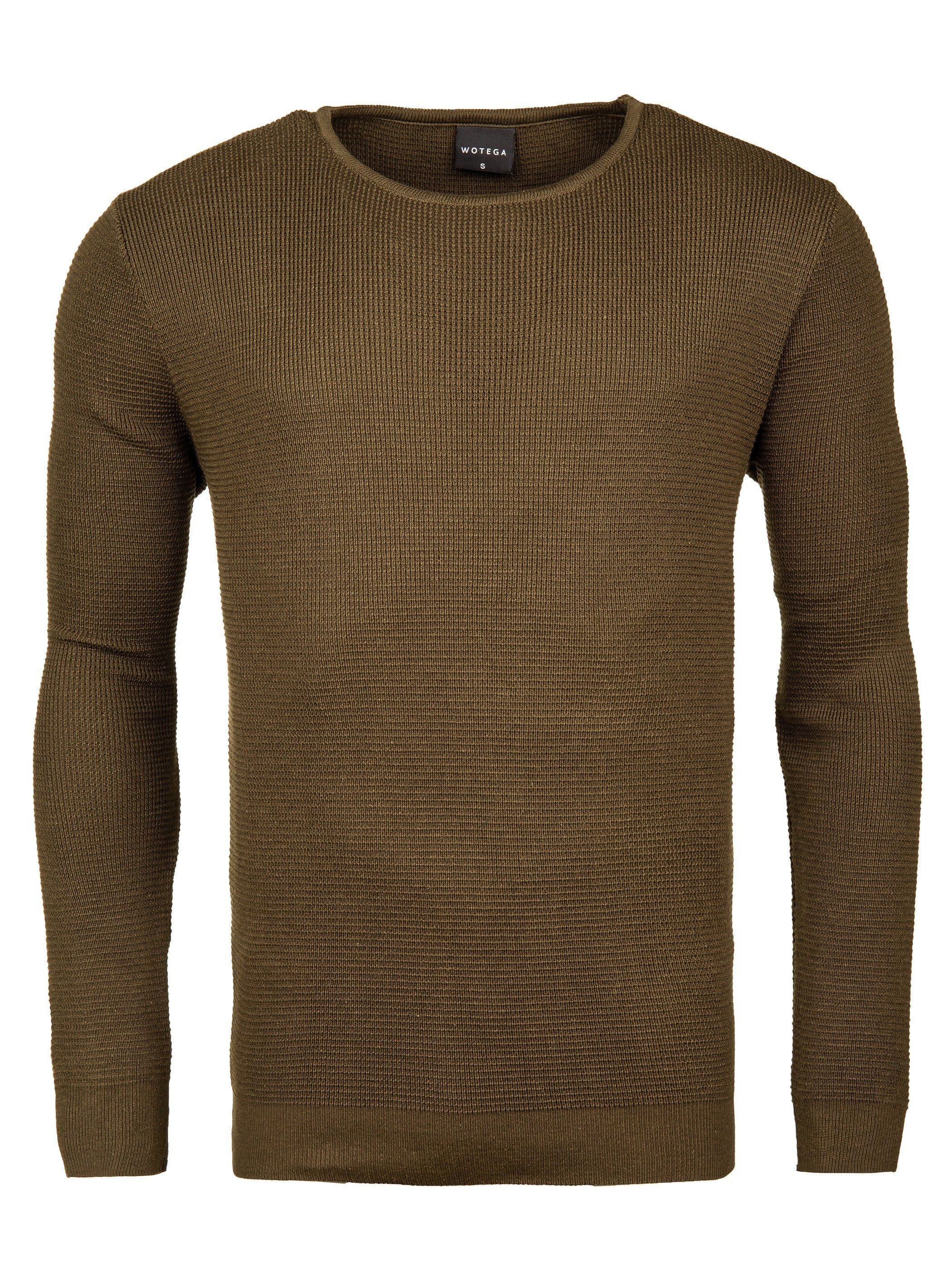 WOTEGA Strickpullover Structured Crew Neck Noah