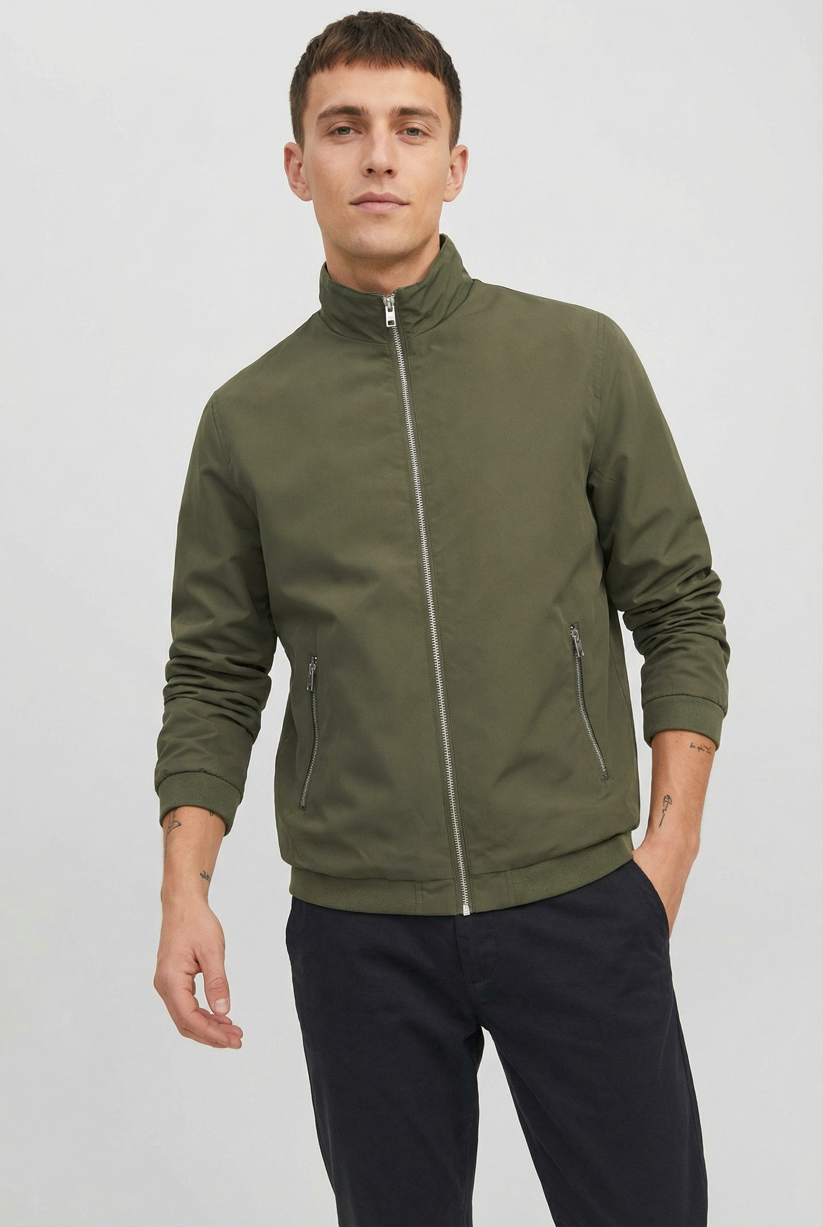 Jack & Jones PlusSize Blouson JJERUSH HARRINGTON BOMBER NOOS PLS Kunstfaser, regular fit