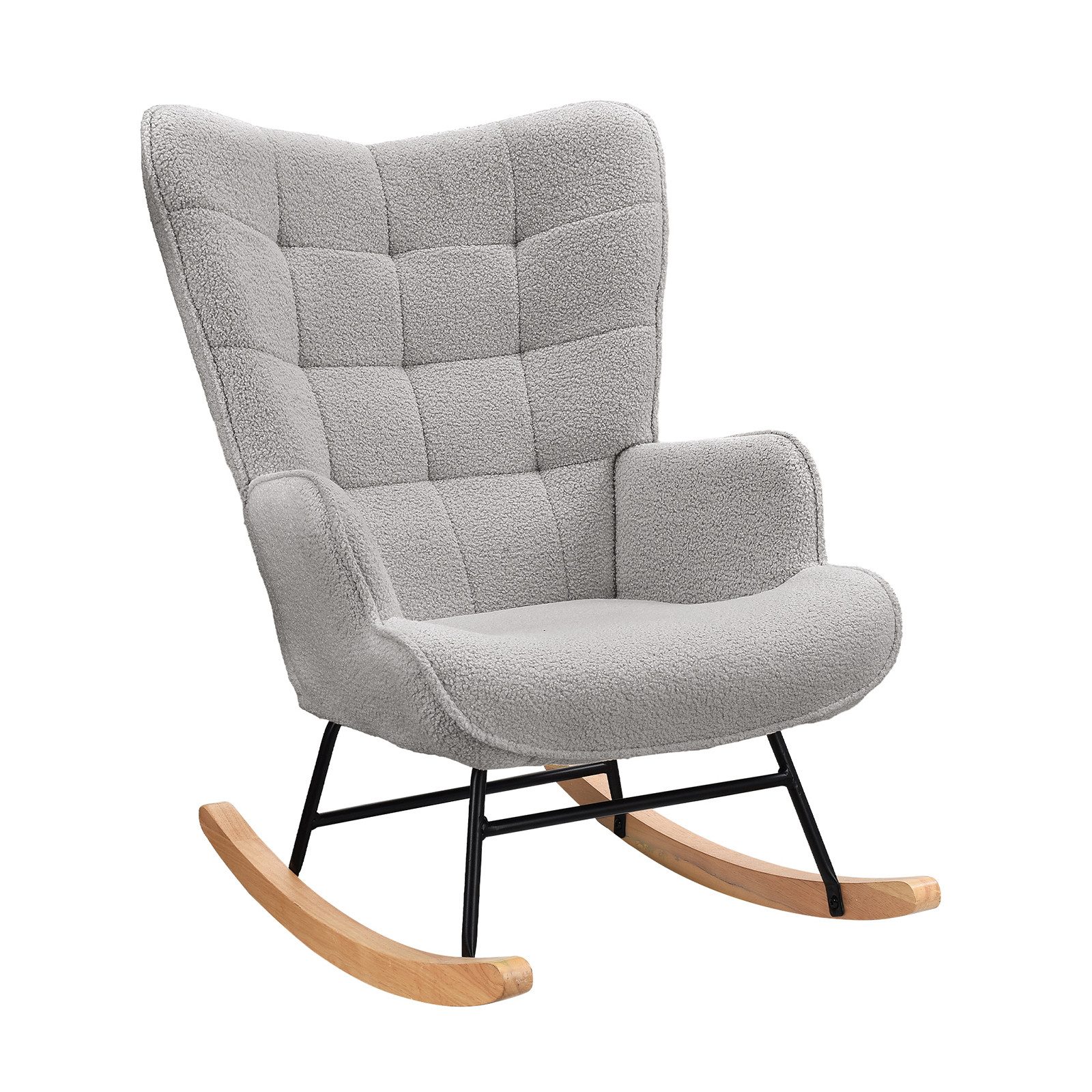 PXloue Schaukelstuhl Stillsessel Relaxsessel Loungesessel, Mit günstig online kaufen