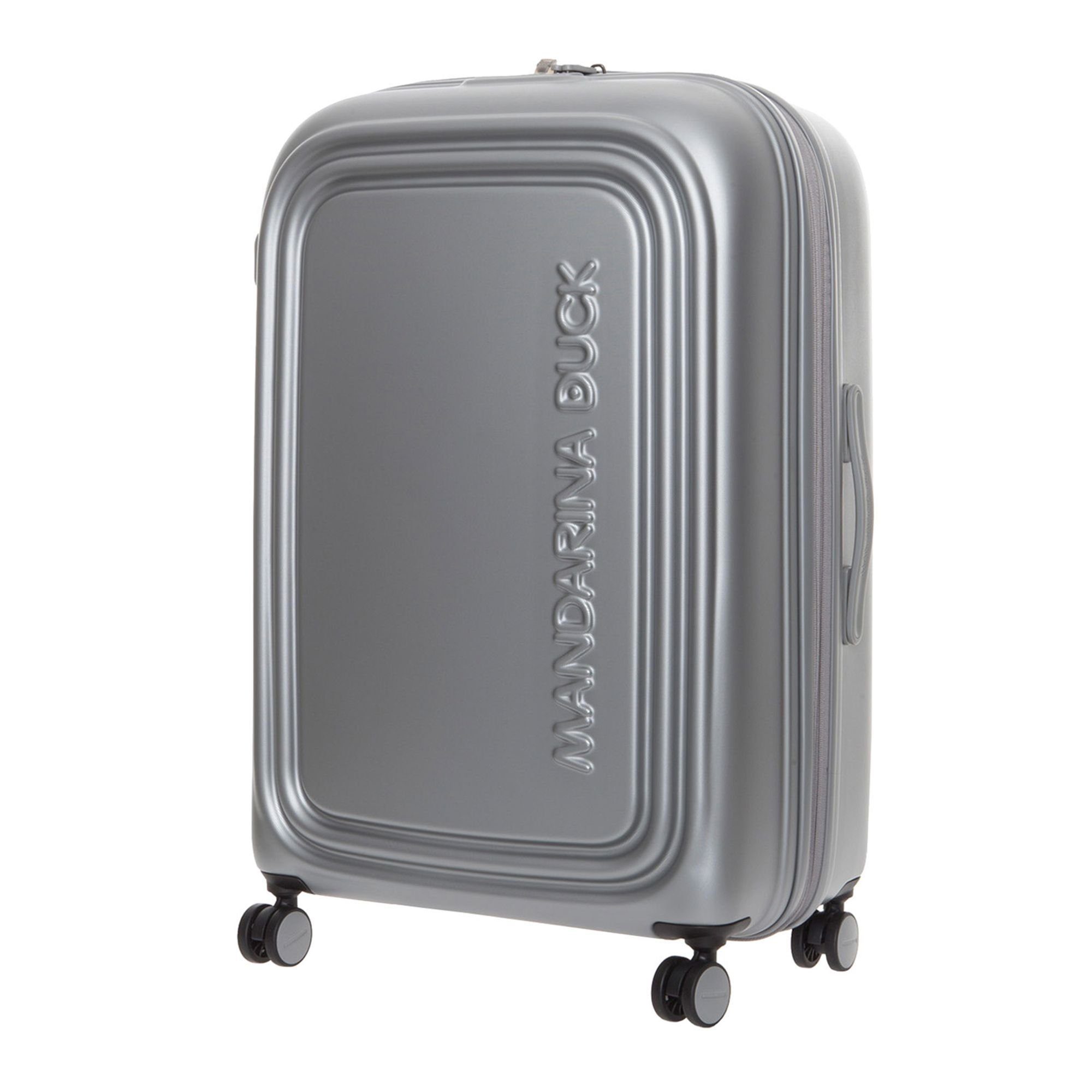 Mandarina Duck Hartschalen-Trolley Logoduck+, 4 Rollen, Polyester silver