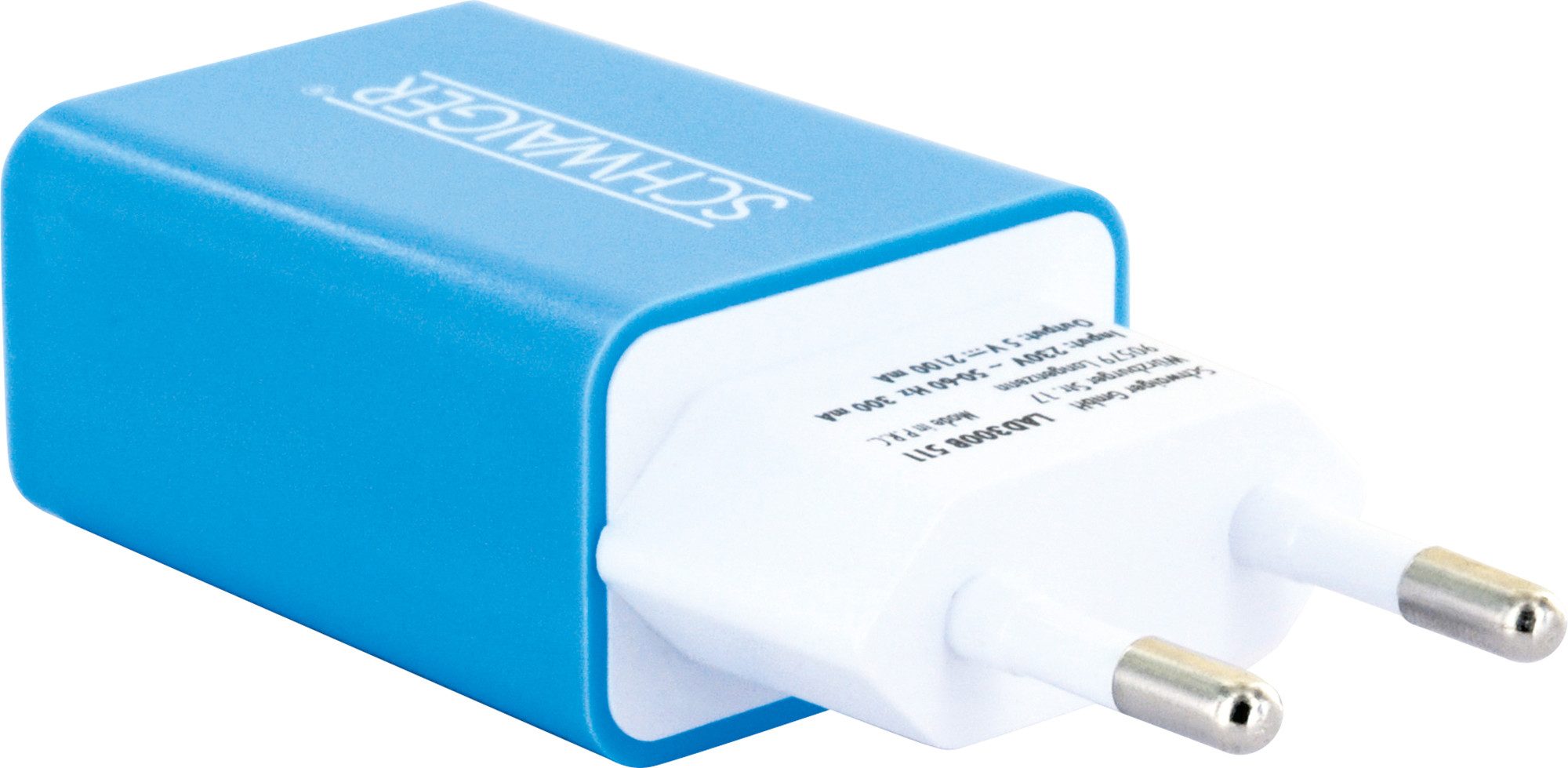Schwaiger LAD300B 511 KFZ-Adapter Eurostecker zu USB 2.0 A Buchse, integriertes Multi-Schutz Sicherheitssystem