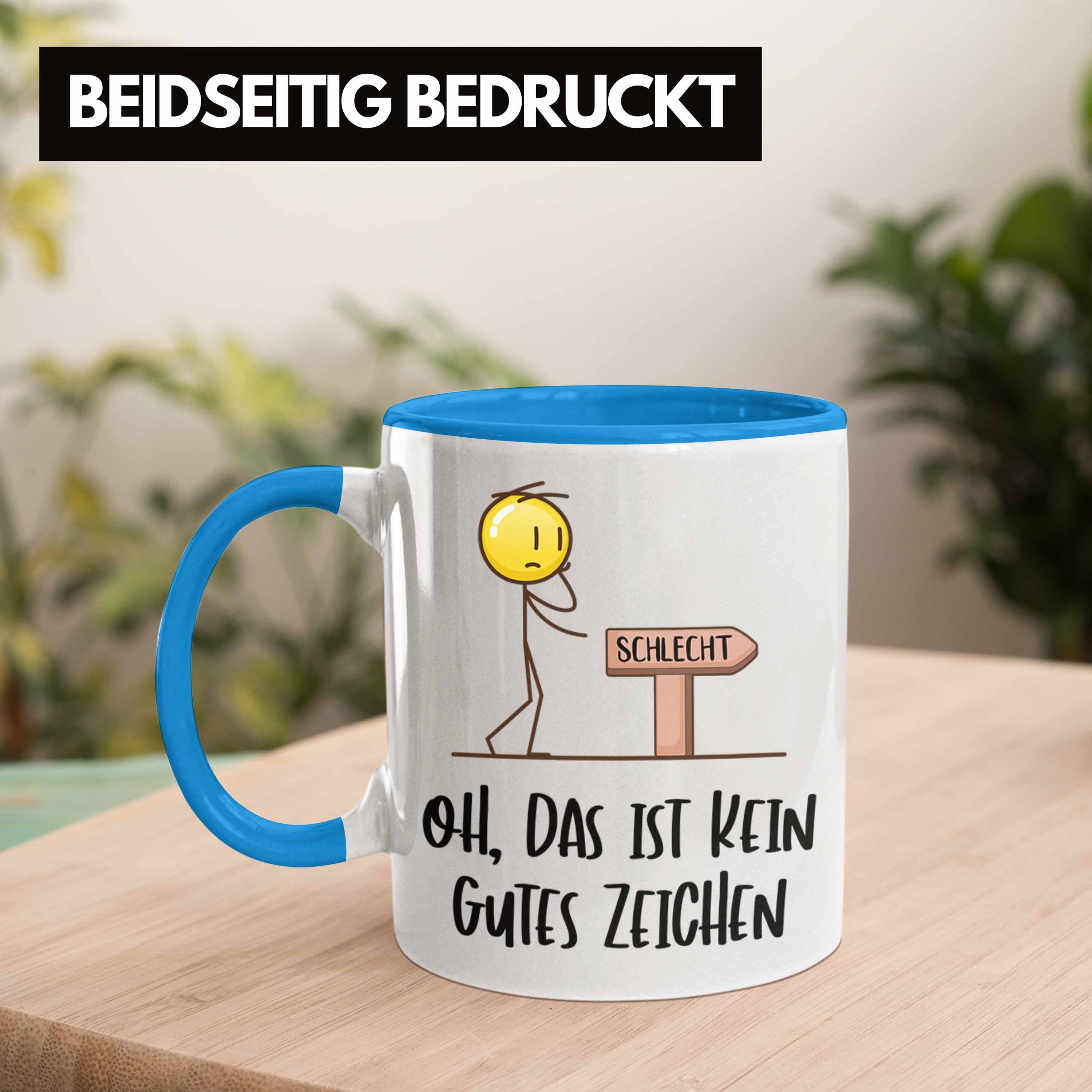 Blau Funny Trendation Gutes Trendation Spruch Coole Ist Fun Das Männer Herren Tasse Witzige Zeichen Tasse - Sprüche Kein