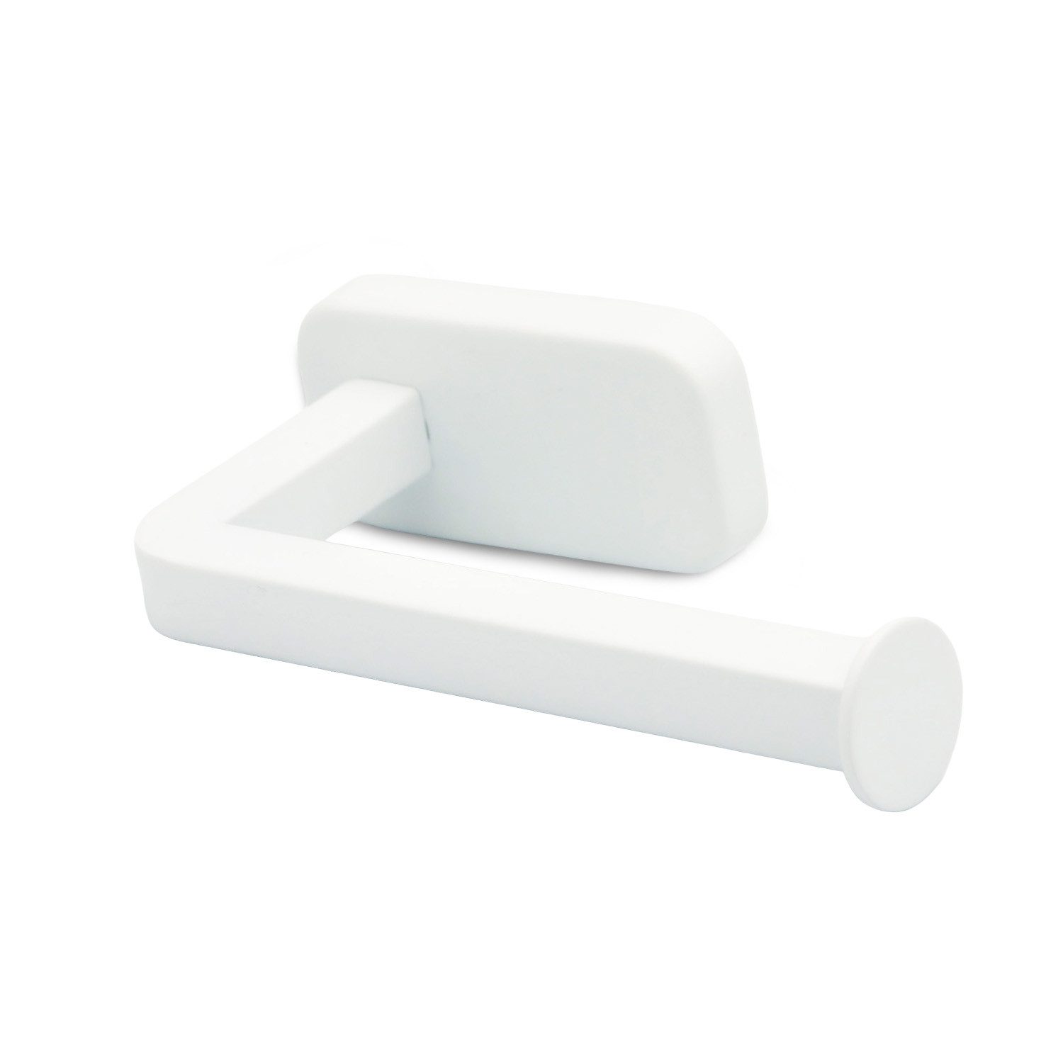 Feridras Toilettenpapierhalter Edelstahl Toilettenpapierhalter Weiß "Cubik"