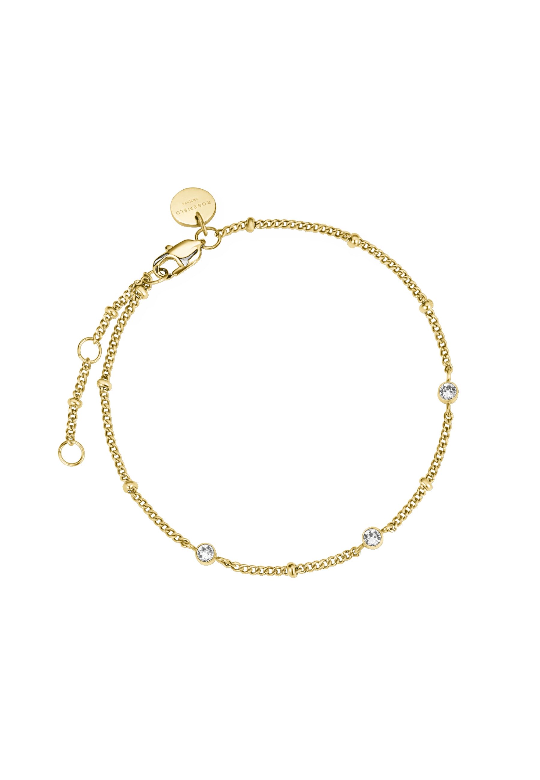 ROSEFIELD Armband ROSEFIELD Kristall Armband für Damen Goldfarben