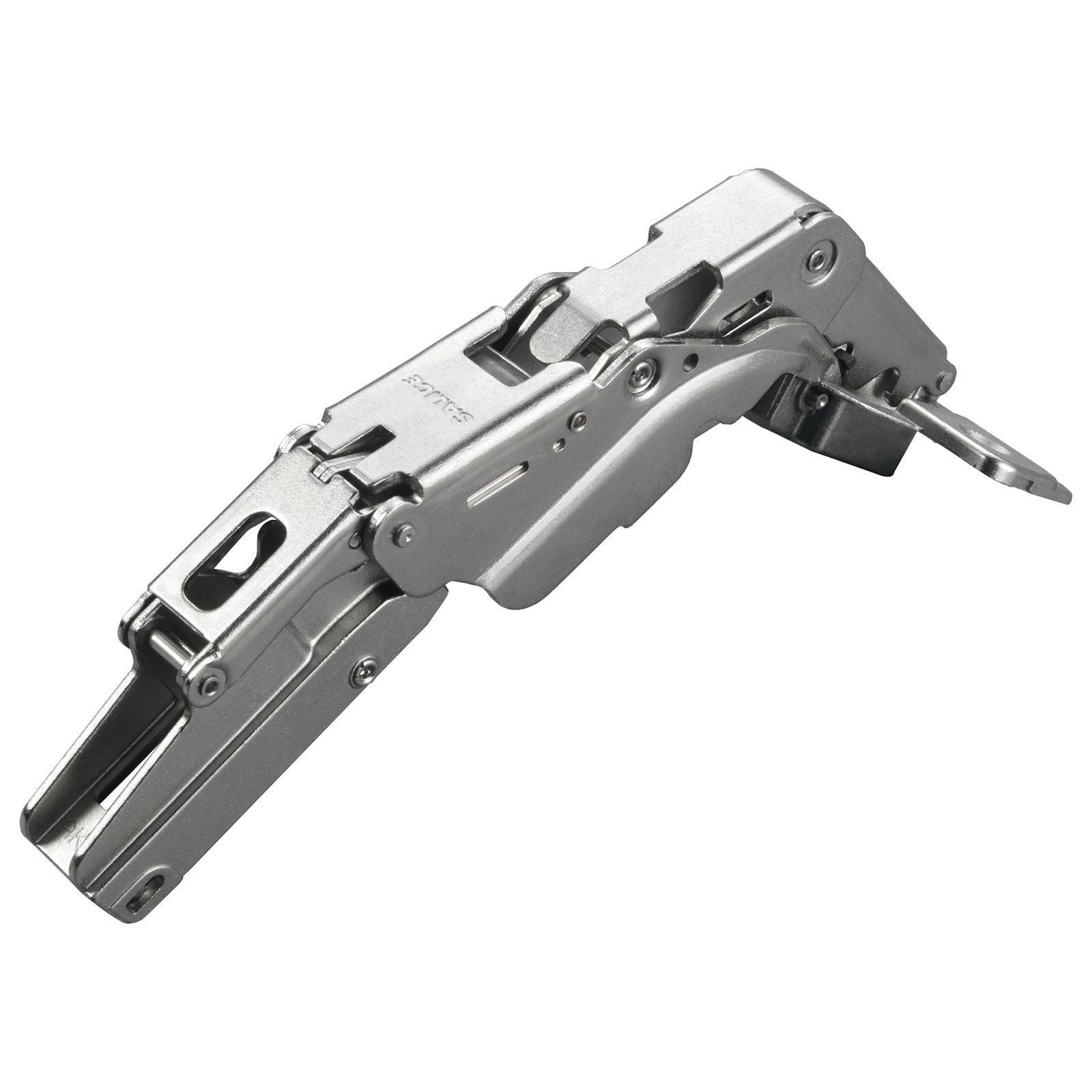 SO-TECH® Möbelbeschlag 2 Stück Salice Topfband Serie 200 S200 155° (2 St), Bohrbild T45 Nickel matt MPL Linear H3 Schrankscharnier