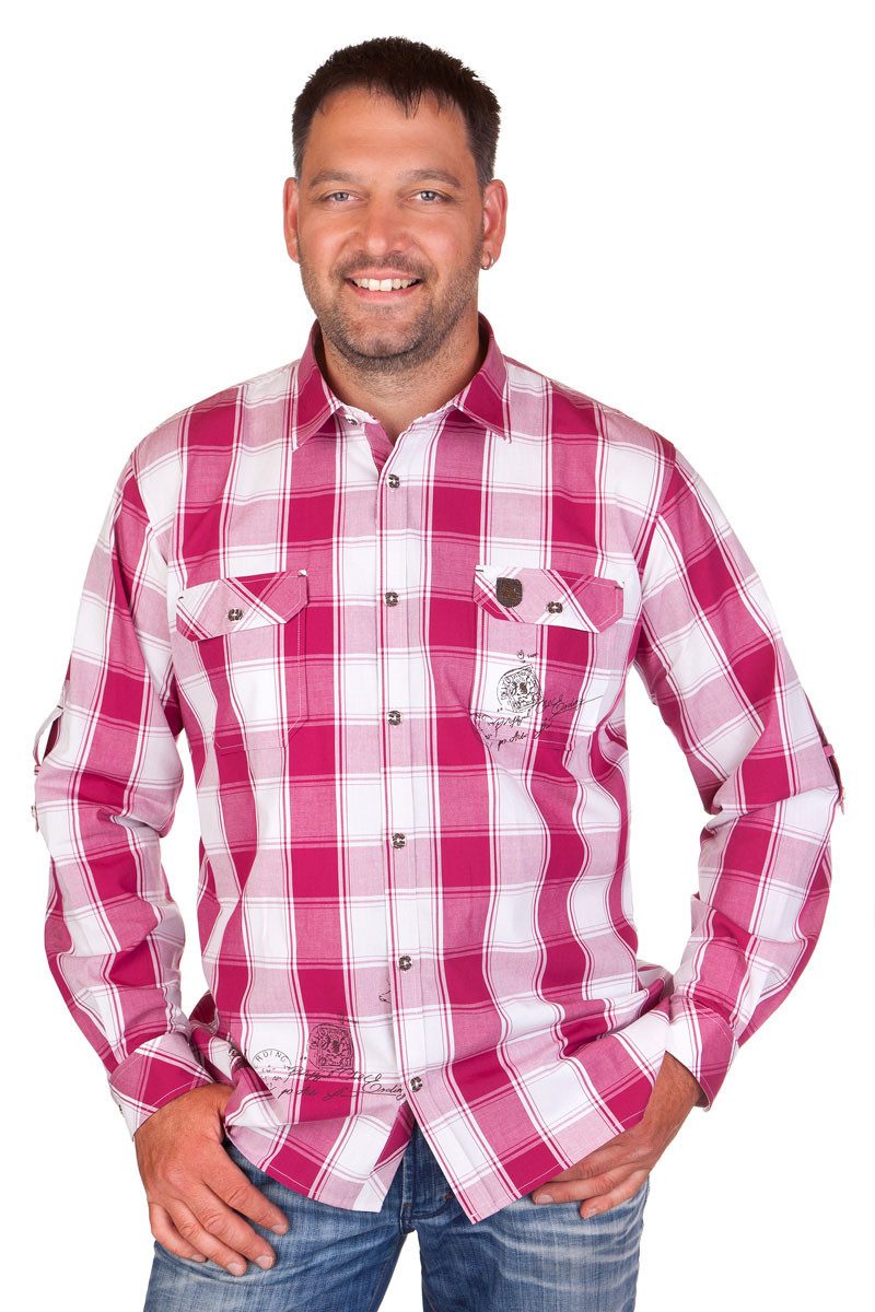 Spieth & Wensky Trachtenhemd Trachtenhemd - H128 - fuchsia