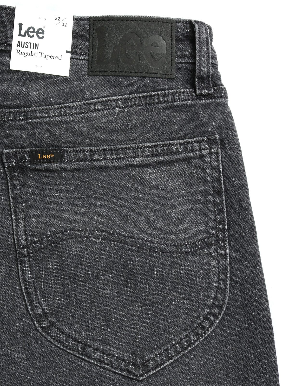 Lee® Tapered-fit-Jeans Regular Fit mit zulaufendem Bein - AUSTIN DARK SMOKE - Länge:32